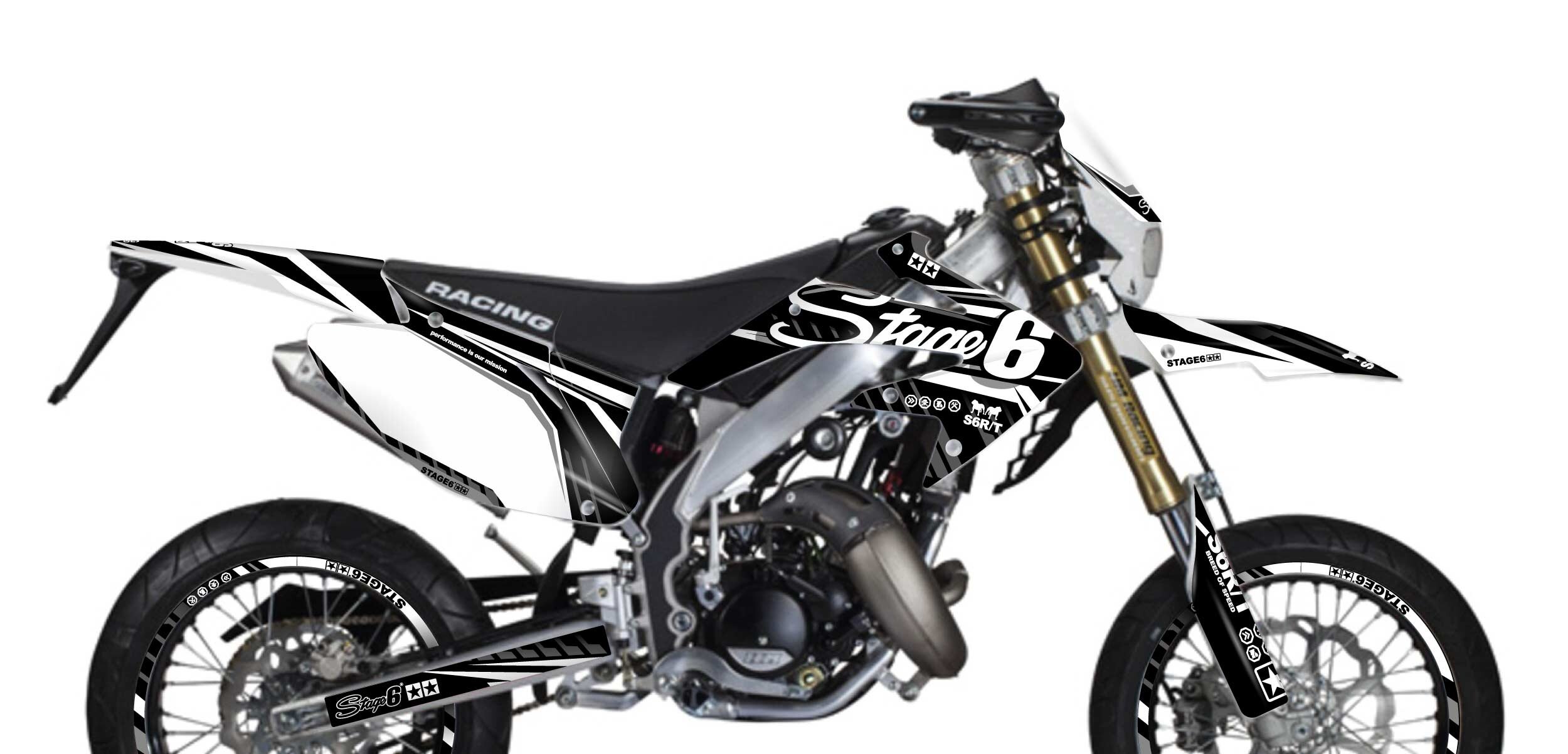 Image of Dekor Kit Honda HM 50 Stage6 Blanc