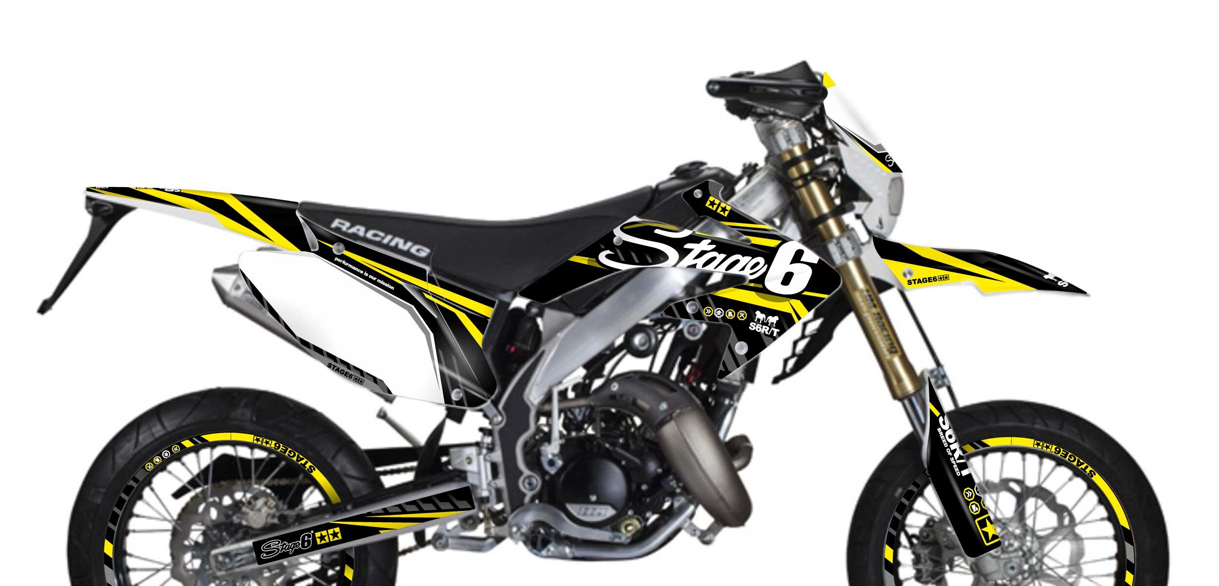 Image of Dekor Kit Honda HM 50 Stage6 Gelb