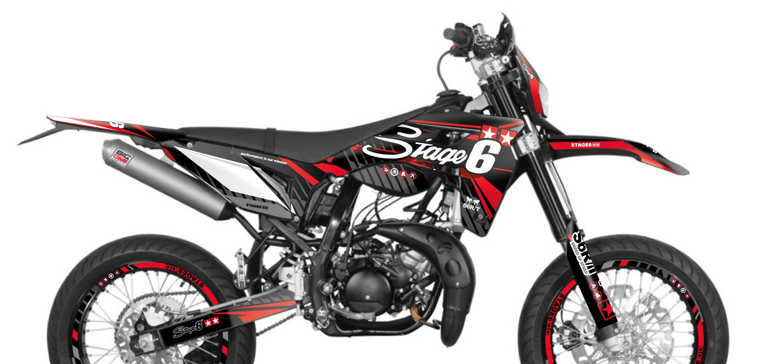 Image of Dekor Kit Sherco SM-R 50 ab 2018 Stage6 Rot