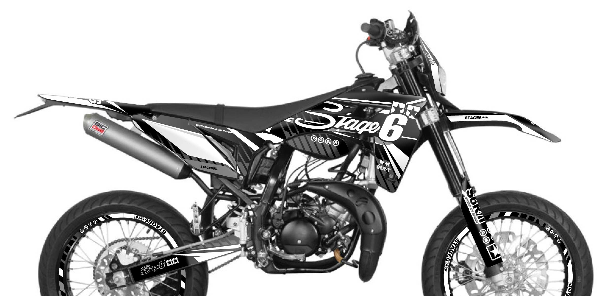 Image of Dekor Kit Sherco SM-R 50 ab 2018 Stage6 Blanc