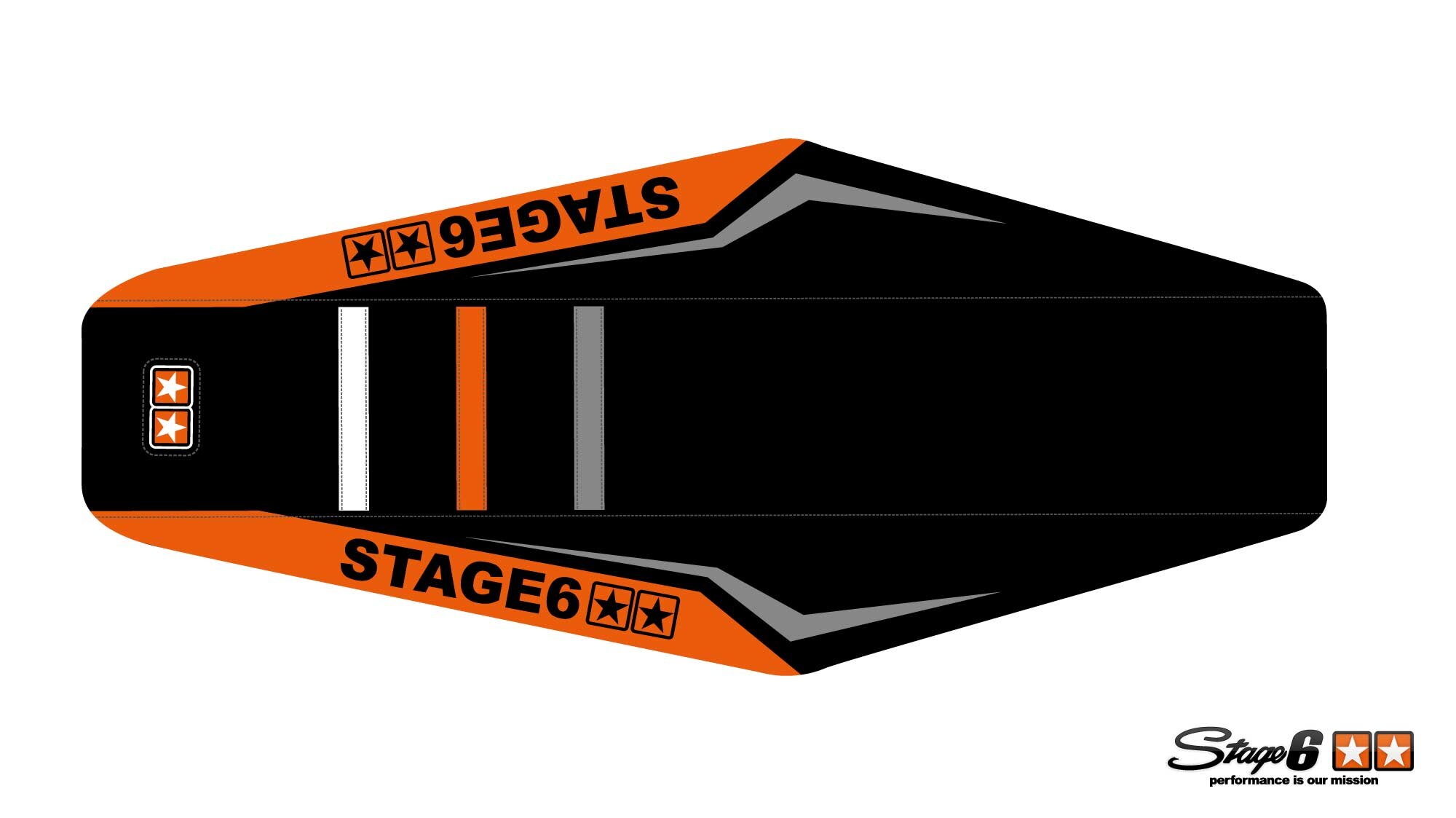 Image of Sitzbezug Rieju MRT Stage6 Full Covering Orange
