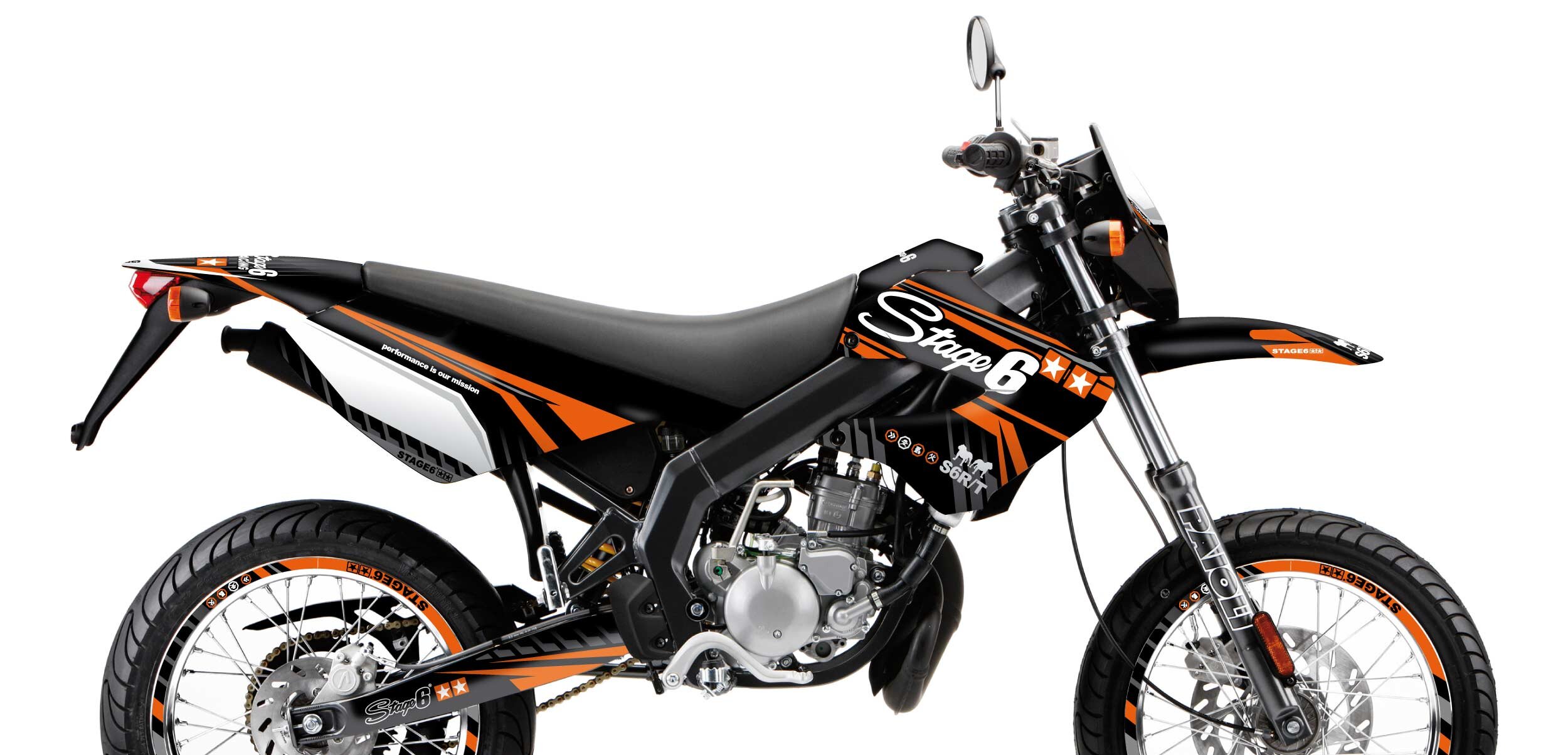 Image of Dekor Kit Derbi X-Treme 2006 - 2010 Stage6 Orange