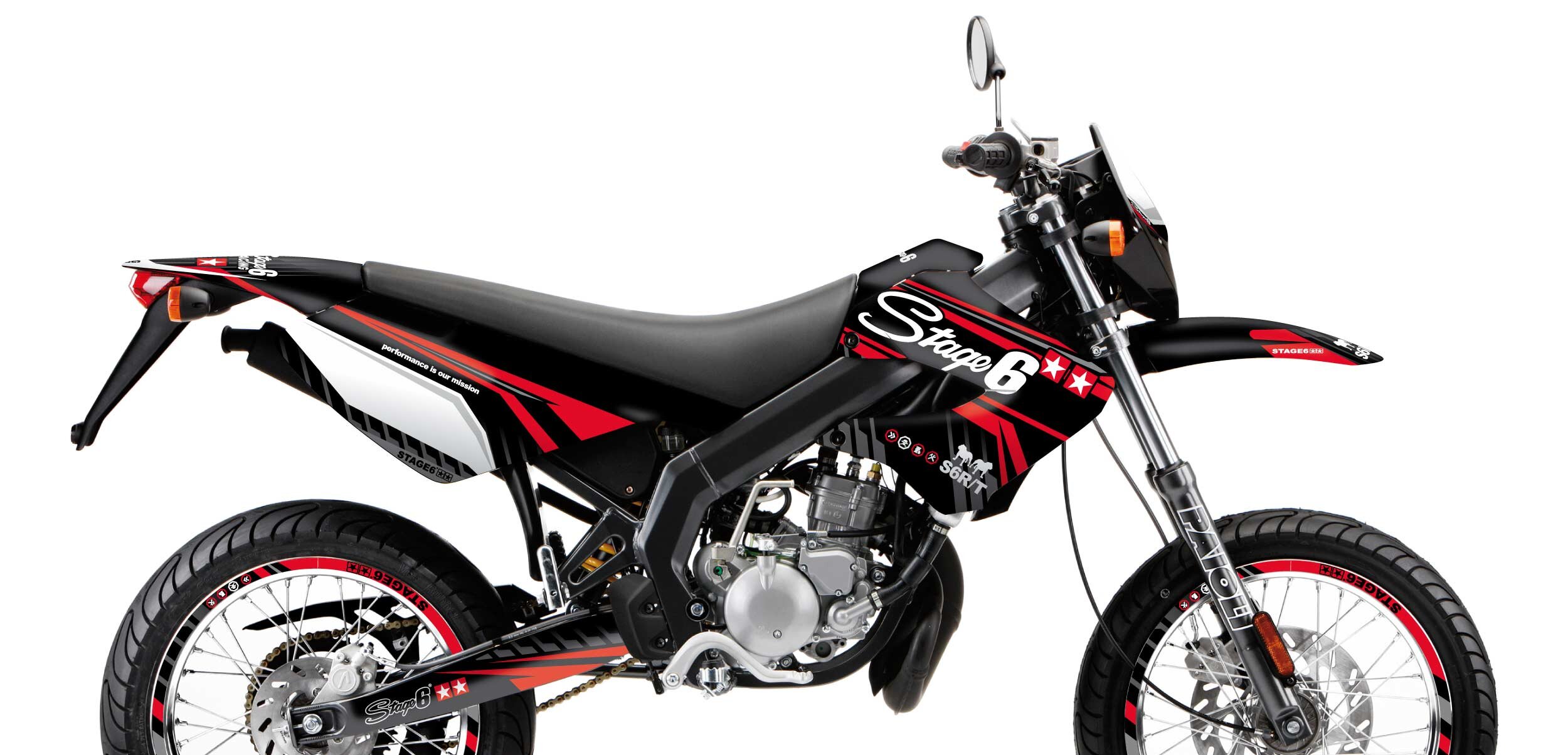 Image of Dekor Kit Derbi X-Treme 2006 - 2010 Stage6 Rot