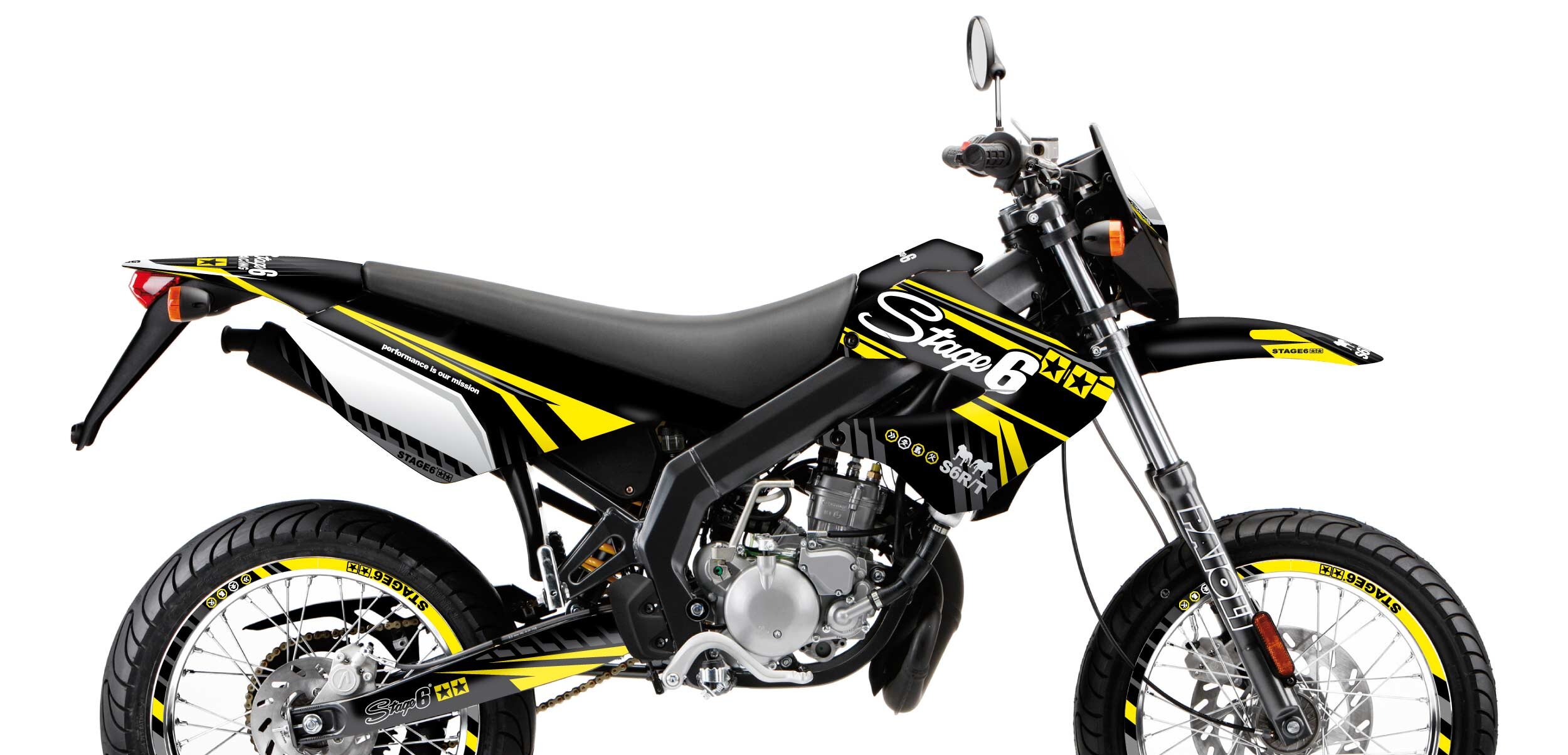 Image of Dekor Kit Derbi X-Treme 2006 - 2010 Stage6 Gelb