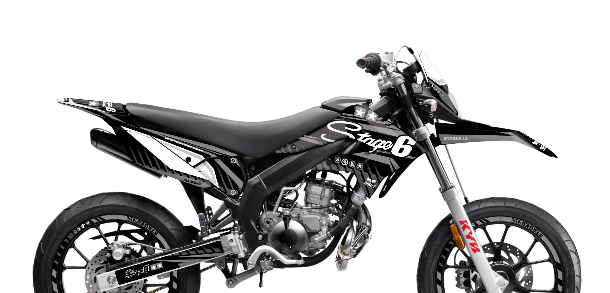 Image of Dekor Kit Derbi X-Treme 2011 - 2017 Stage6 Schwarz