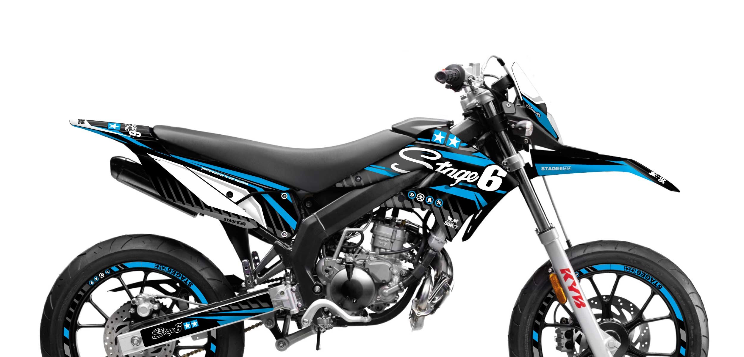 Image of Dekor Kit Derbi X-Treme 2011 - 2017 Stage6 Blau