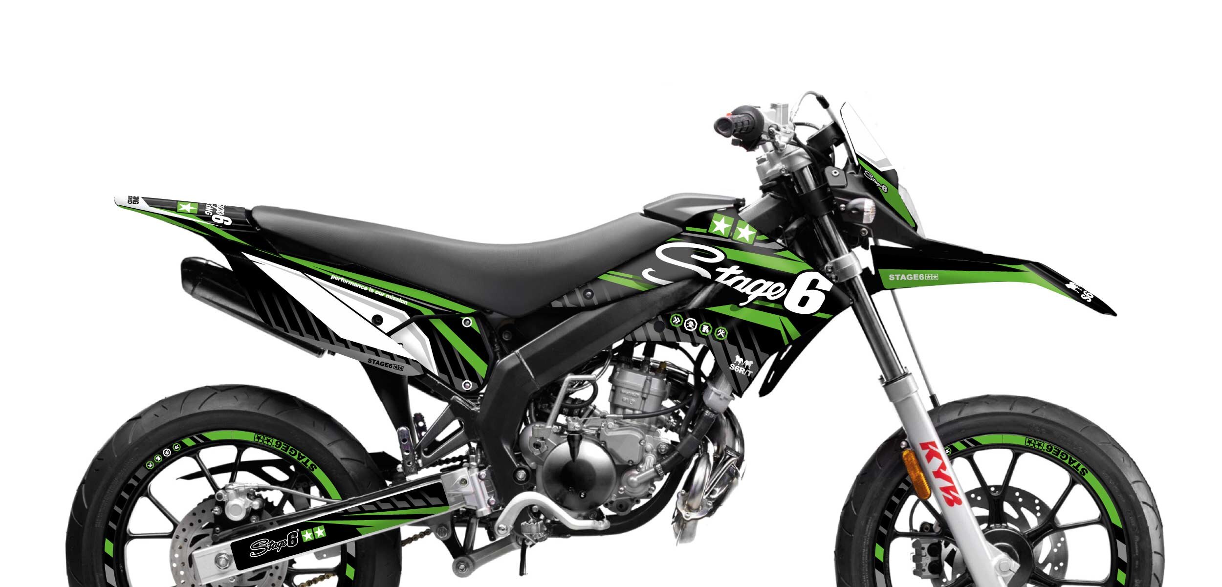 Image of Dekor Kit Derbi X-Treme 2011 - 2017 Stage6 Grün