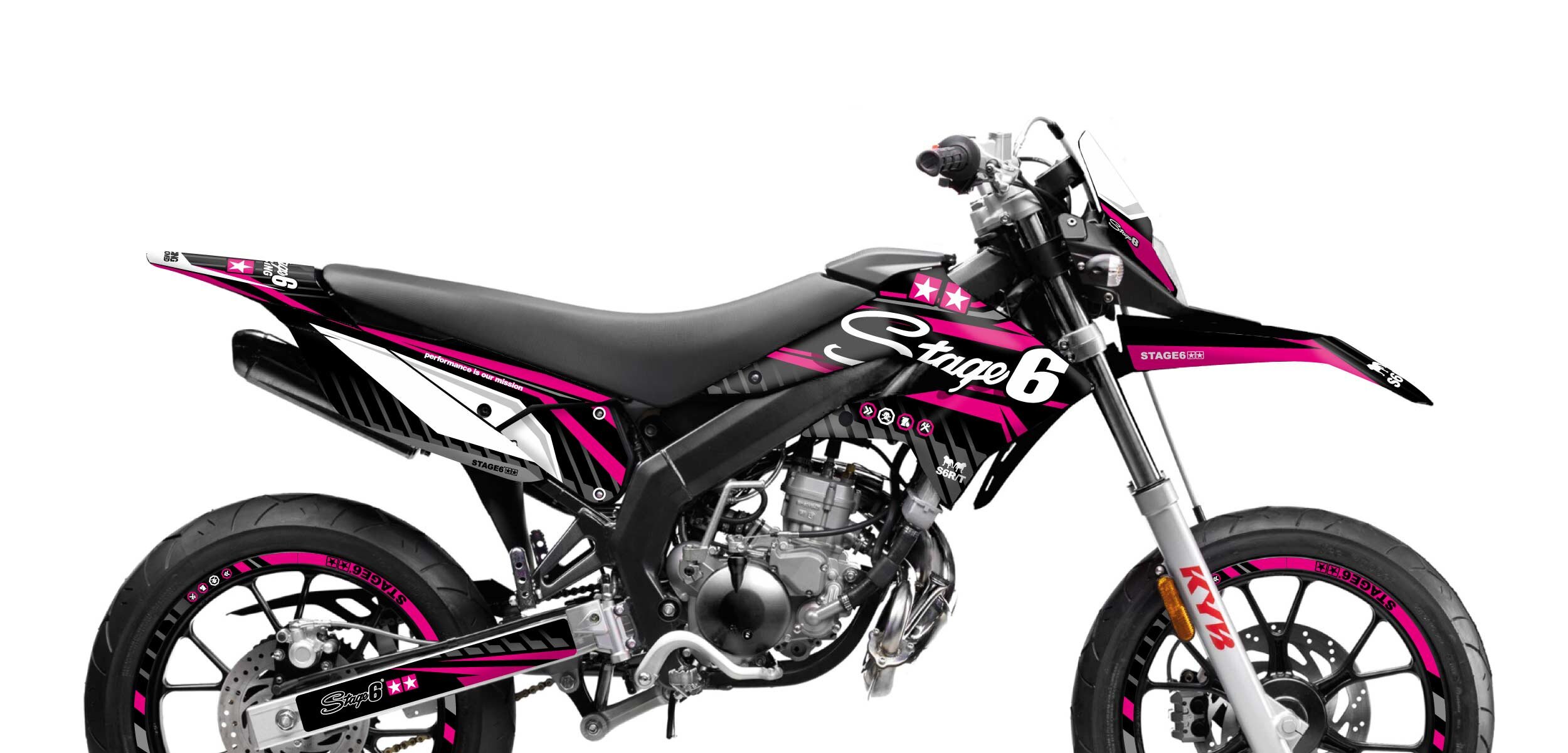 Image of Dekor Kit Derbi X-Treme 2011 - 2017 Stage6 Pink