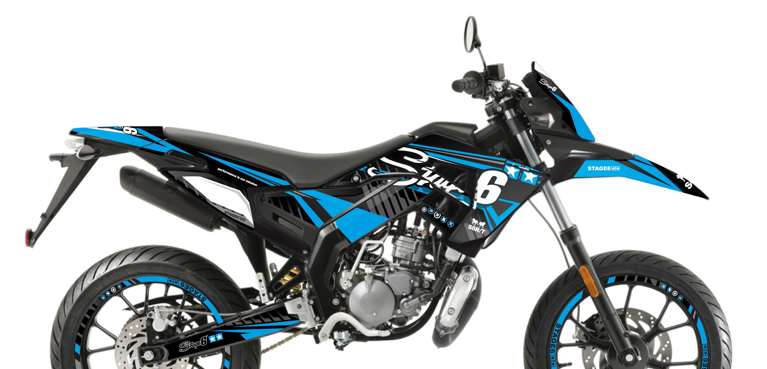 Image of Dekor Kit Derbi X-Treme 2018 - 2020 Stage6 Blau