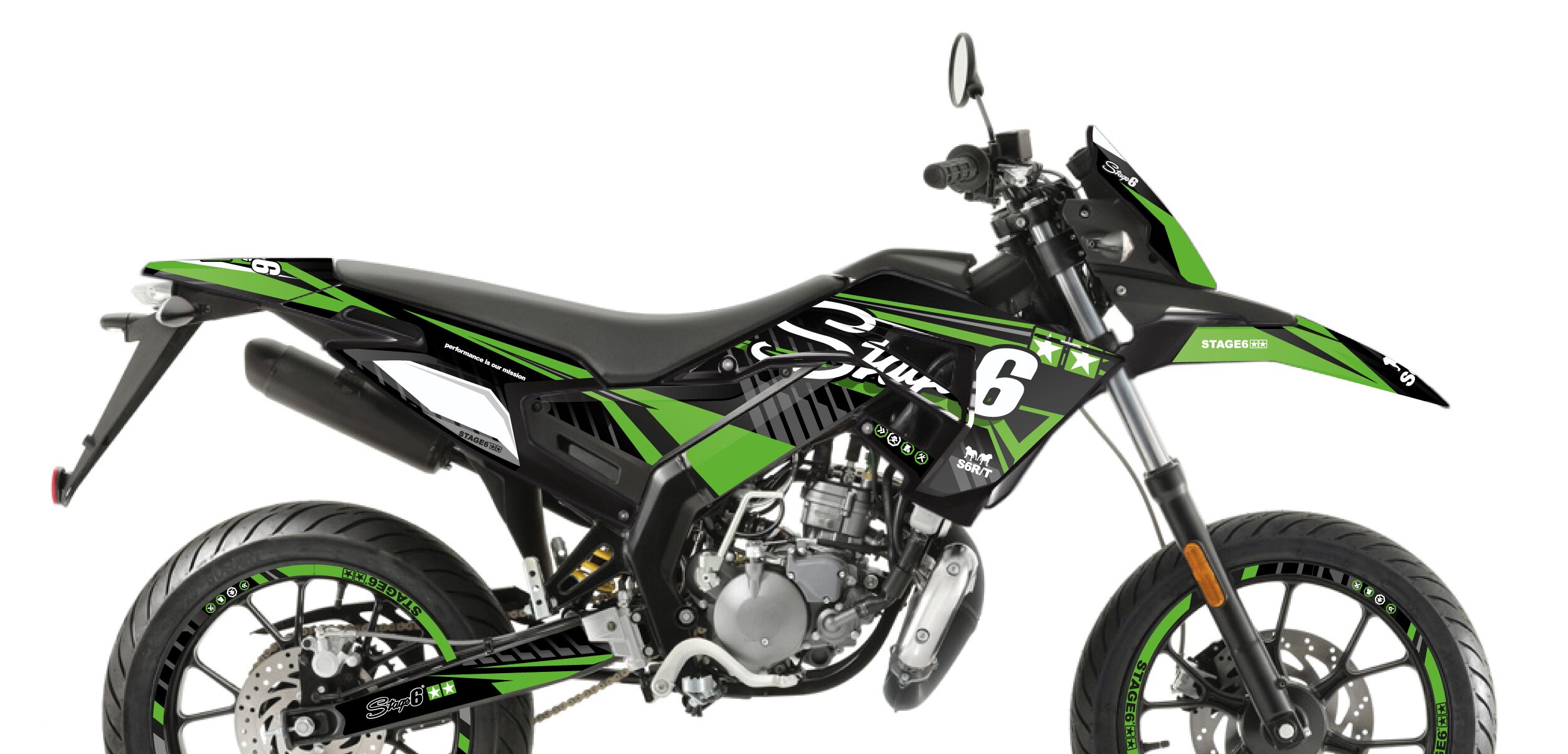 Image of Dekor Kit Derbi X-Treme 2018 - 2020 Stage6 Grün