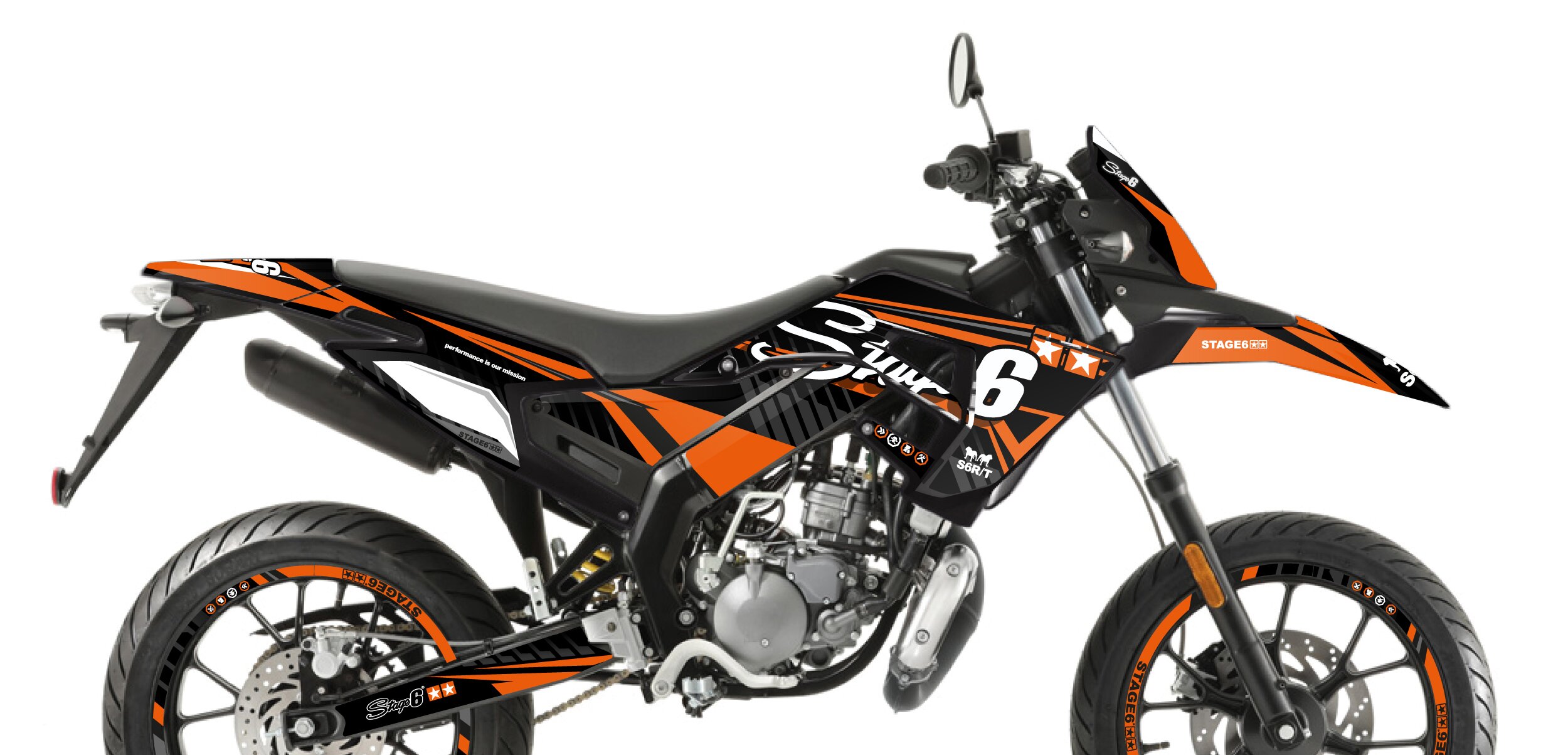 Image of Dekor Kit Derbi X-Treme 2018 - 2020 Stage6 Orange