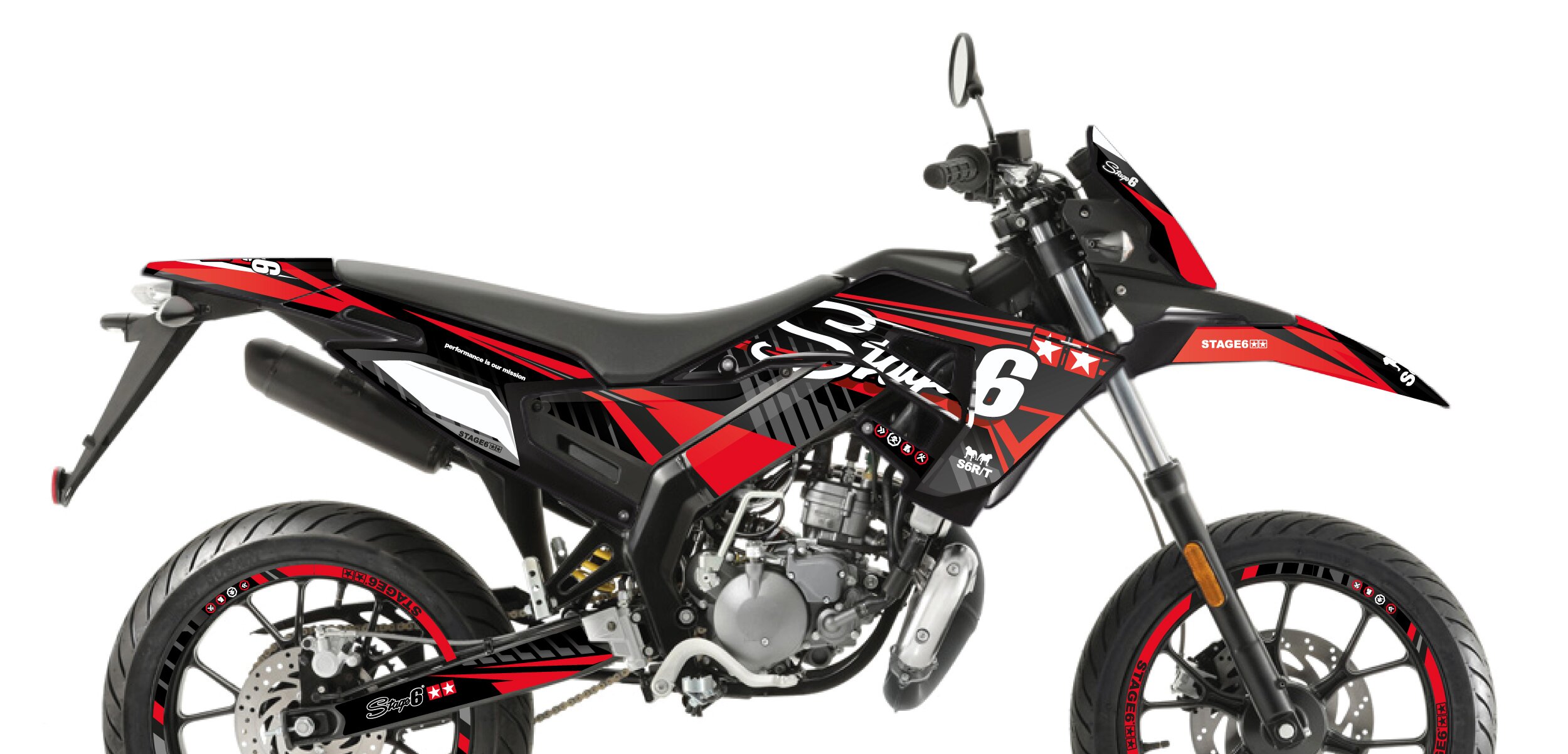 Image of Dekor Kit Derbi X-Treme 2018 - 2020 Stage6 Rot