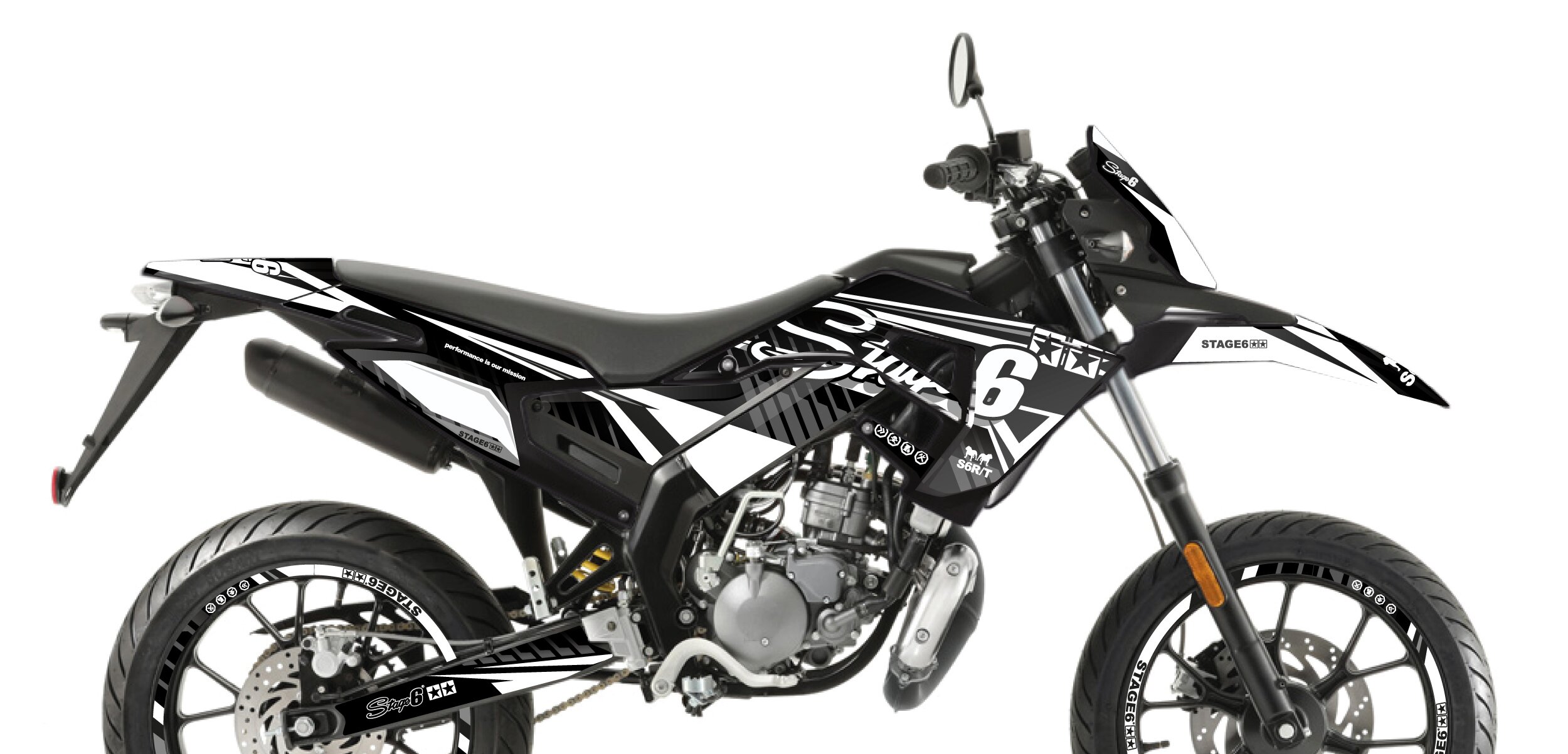 Image of Dekor Kit Derbi X-Treme 2018 - 2020 Stage6 Blanc