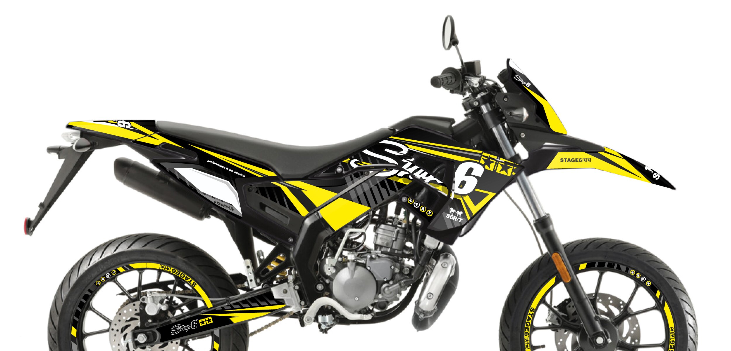 Image of Dekor Kit Derbi X-Treme 2018 - 2020 Stage6 Gelb