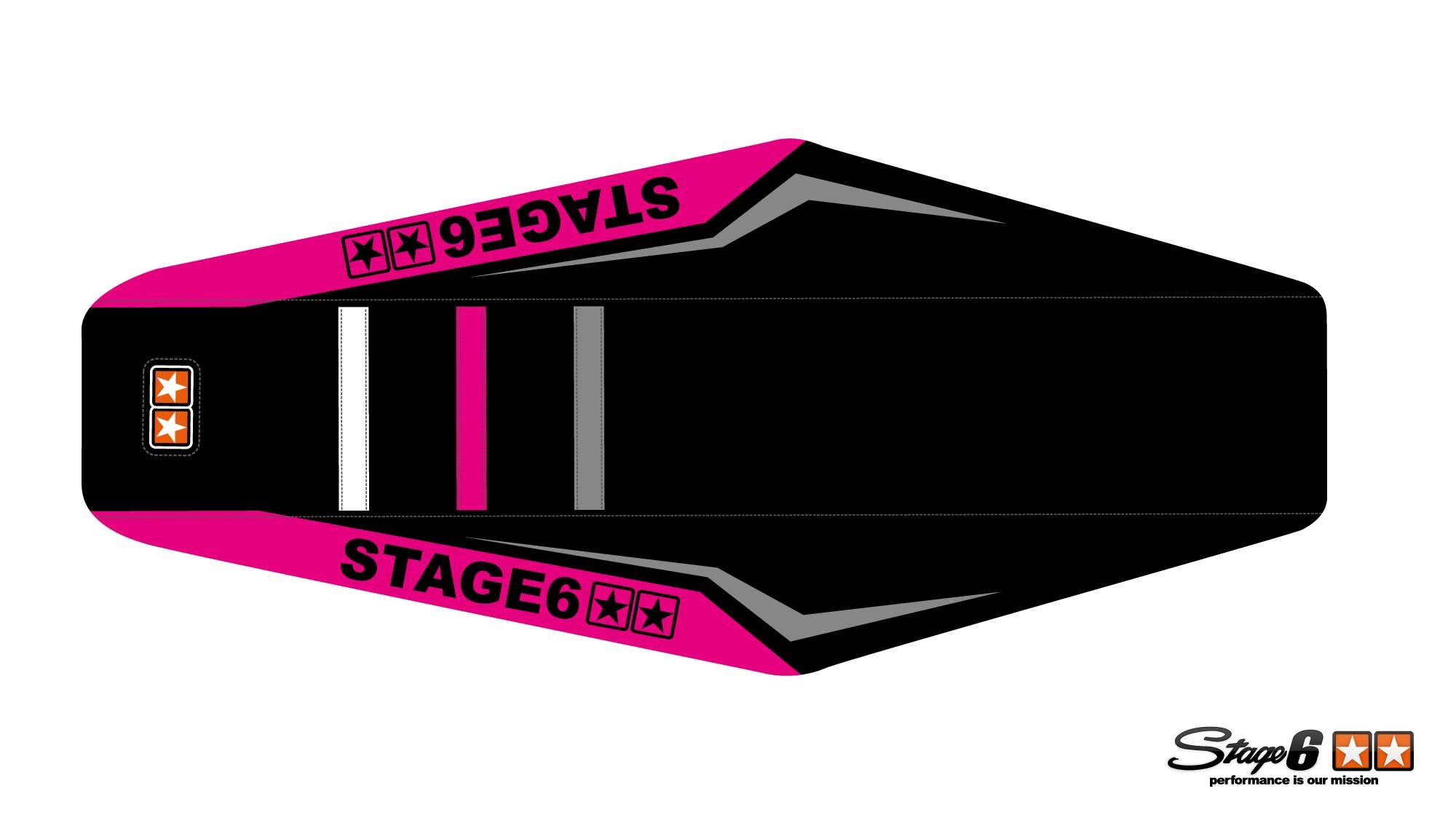 Image of Sitzbezug Derbi Senda 2000 - 2010 Stage6 Full Covering Pink