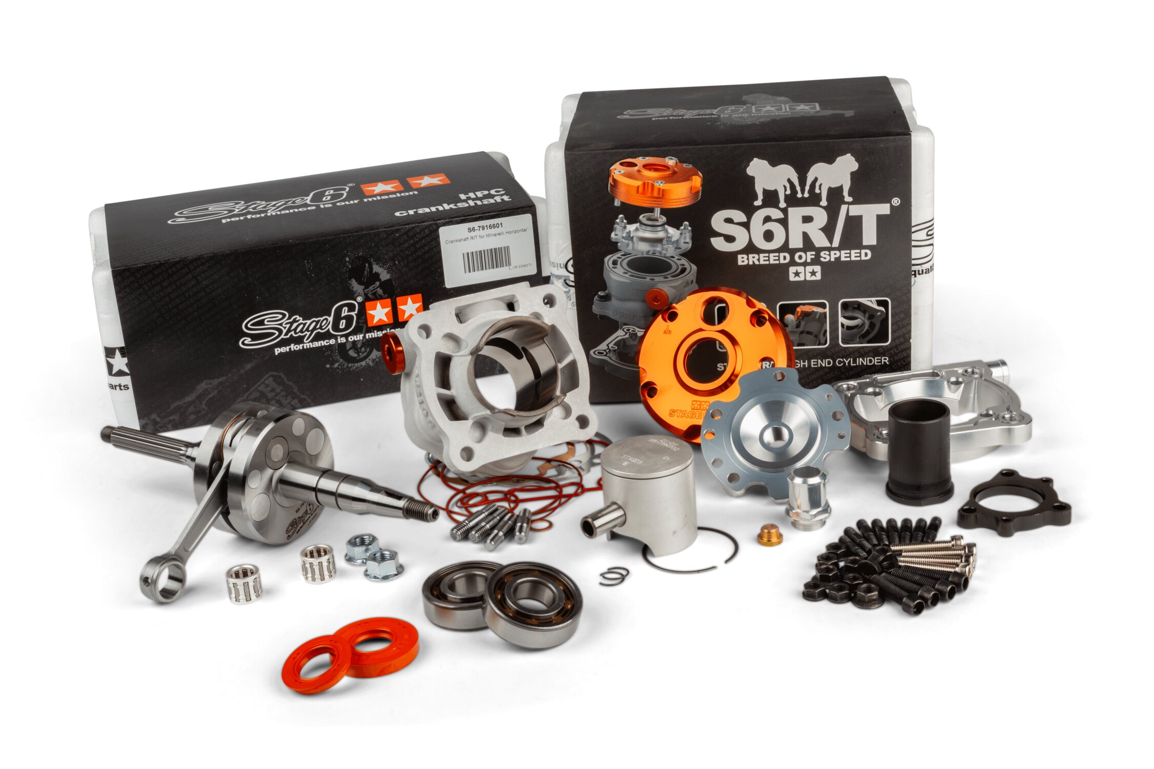 Image of Tuning Kit Zylinder - Kurbelwelle Stage6 R/T 70 Minarelli liegend