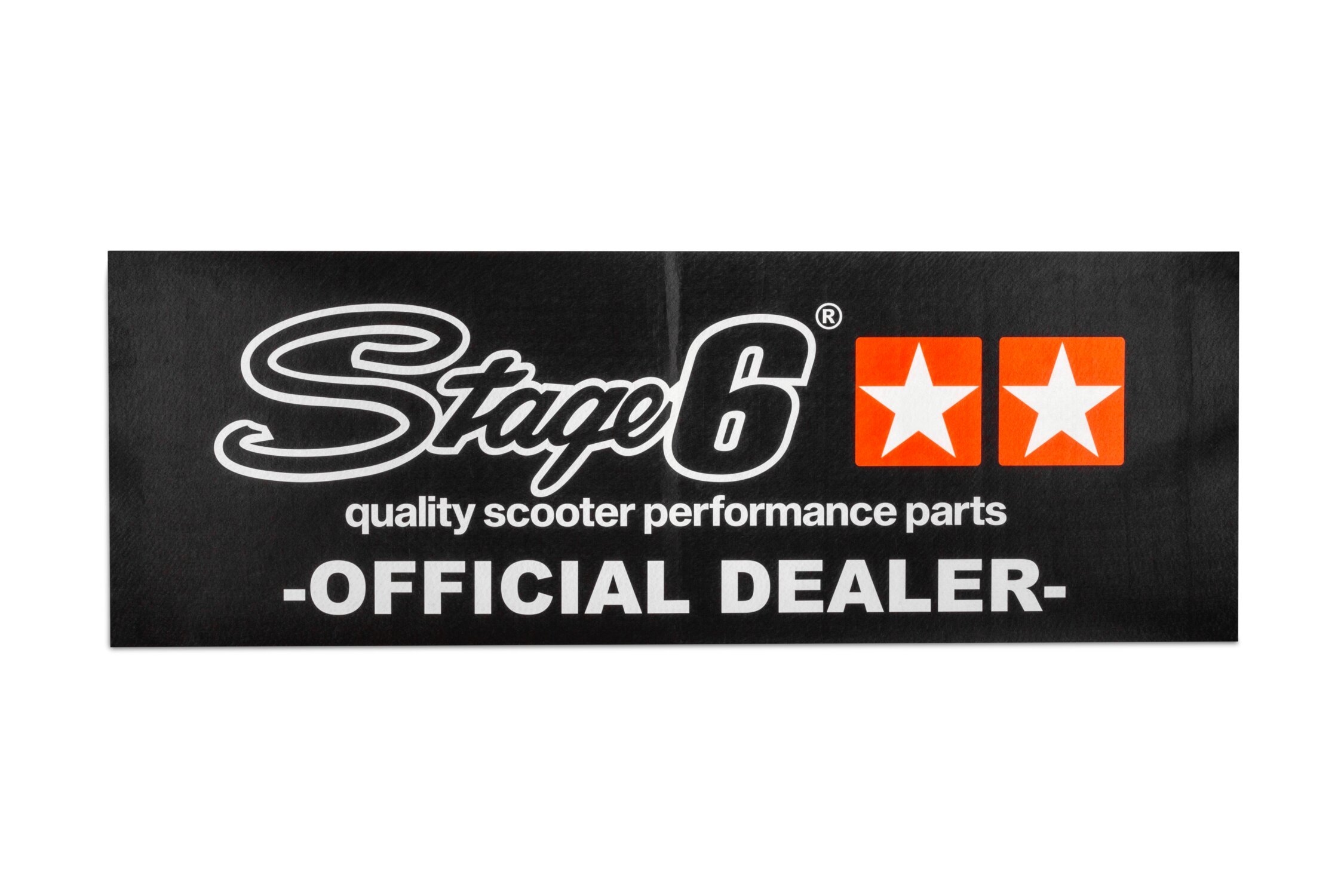 Image of Banner Stage6, 75x200cm, schwarz