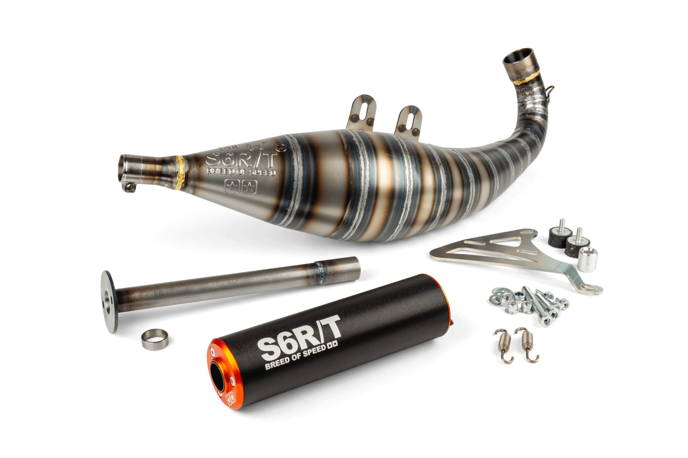 Image of Auspuff Stage6 R/T FL 100 Drag Race Schwarz / Orange