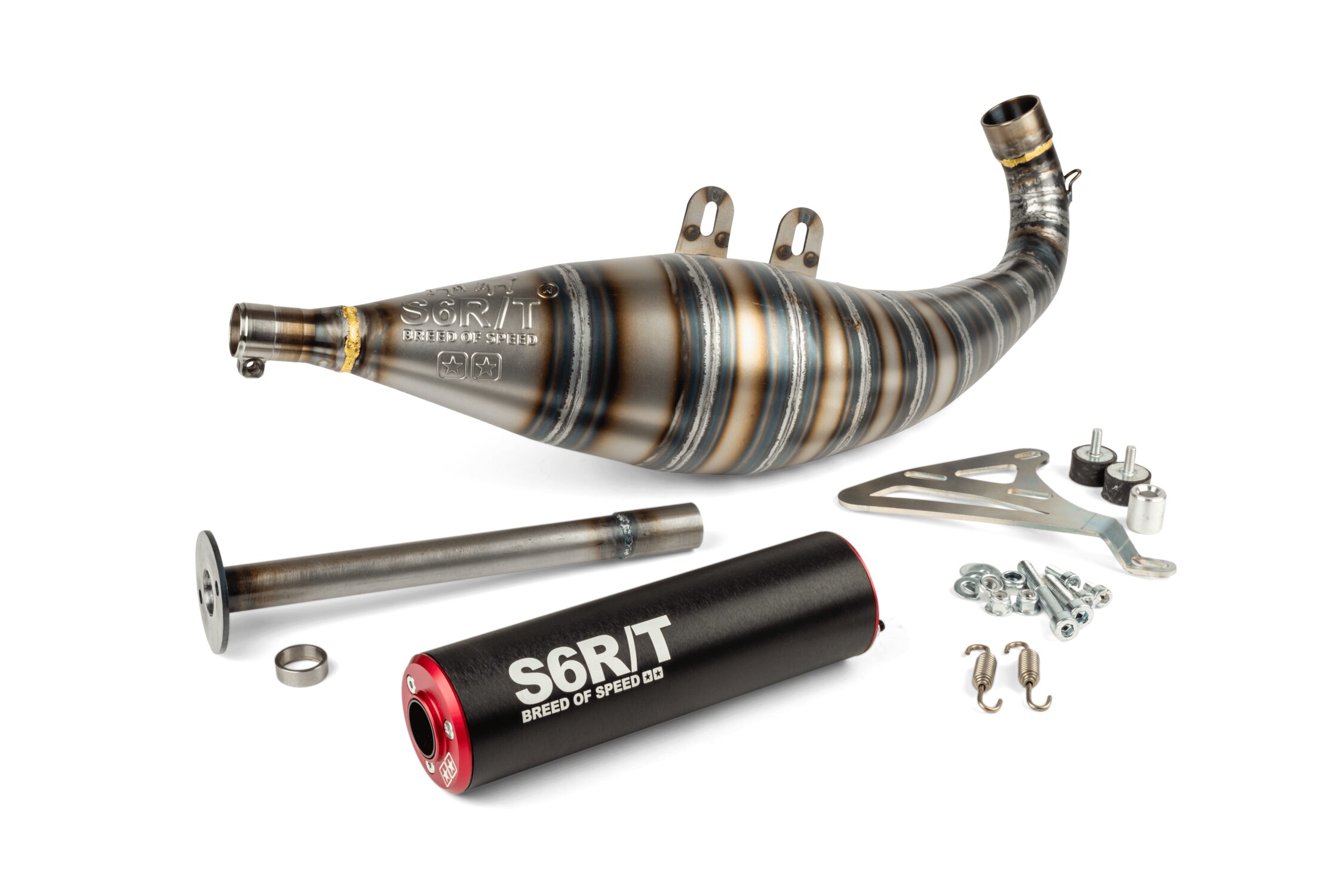 Image of Auspuff Stage6 R/T FL 100 Drag Race Schwarz / Rot