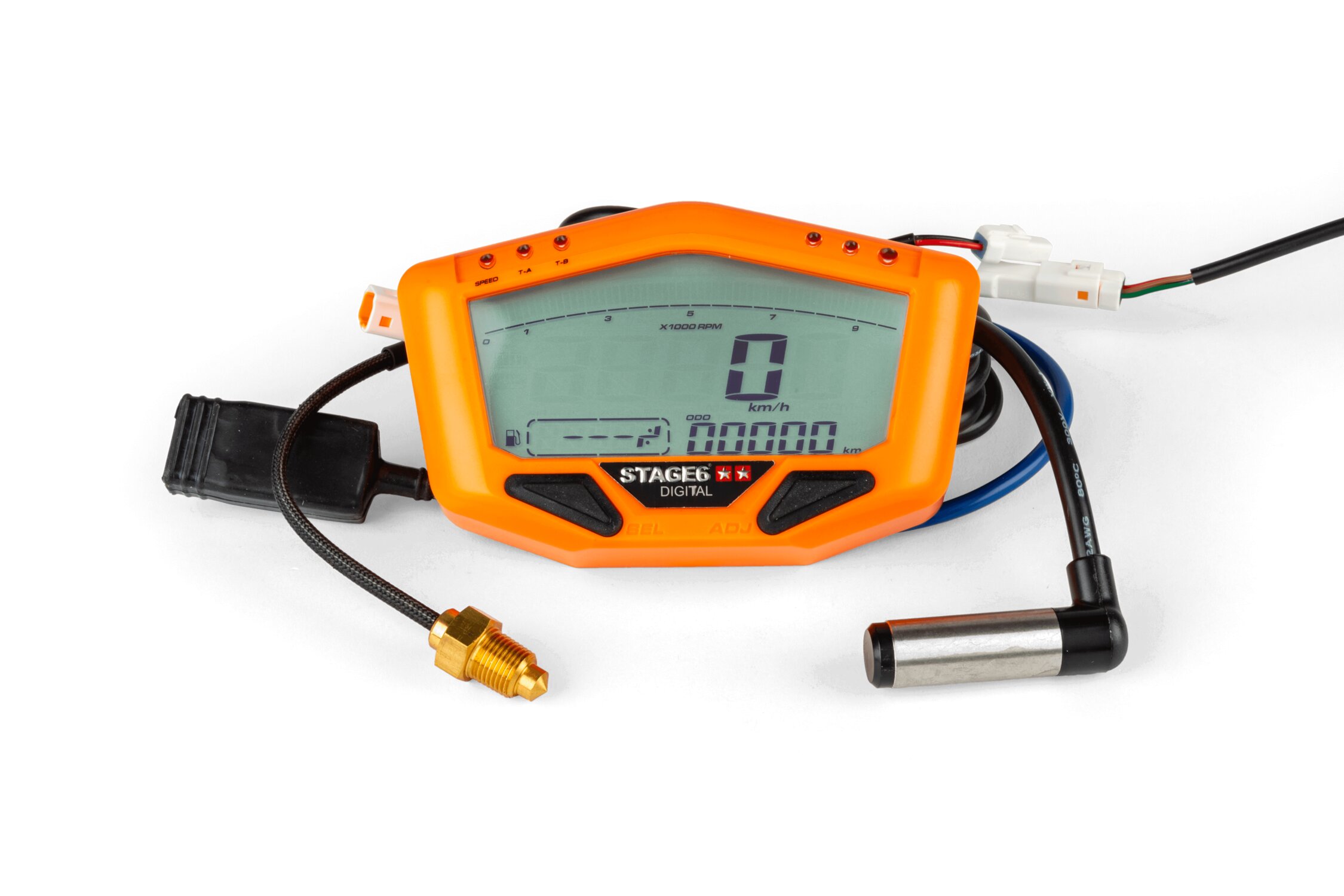 Image of Tachometer Multifunktion digital Stage6 R/T MK2 orange