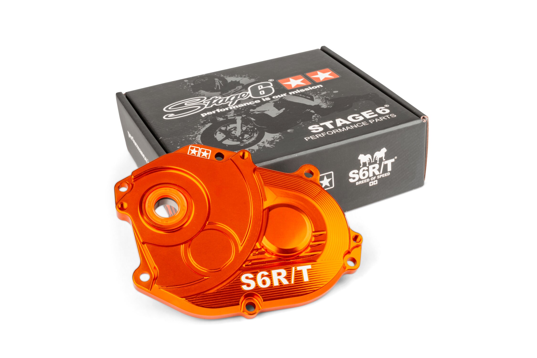 Image of Getriebedeckel Stage6 R/T MK2 Minarelli Orange