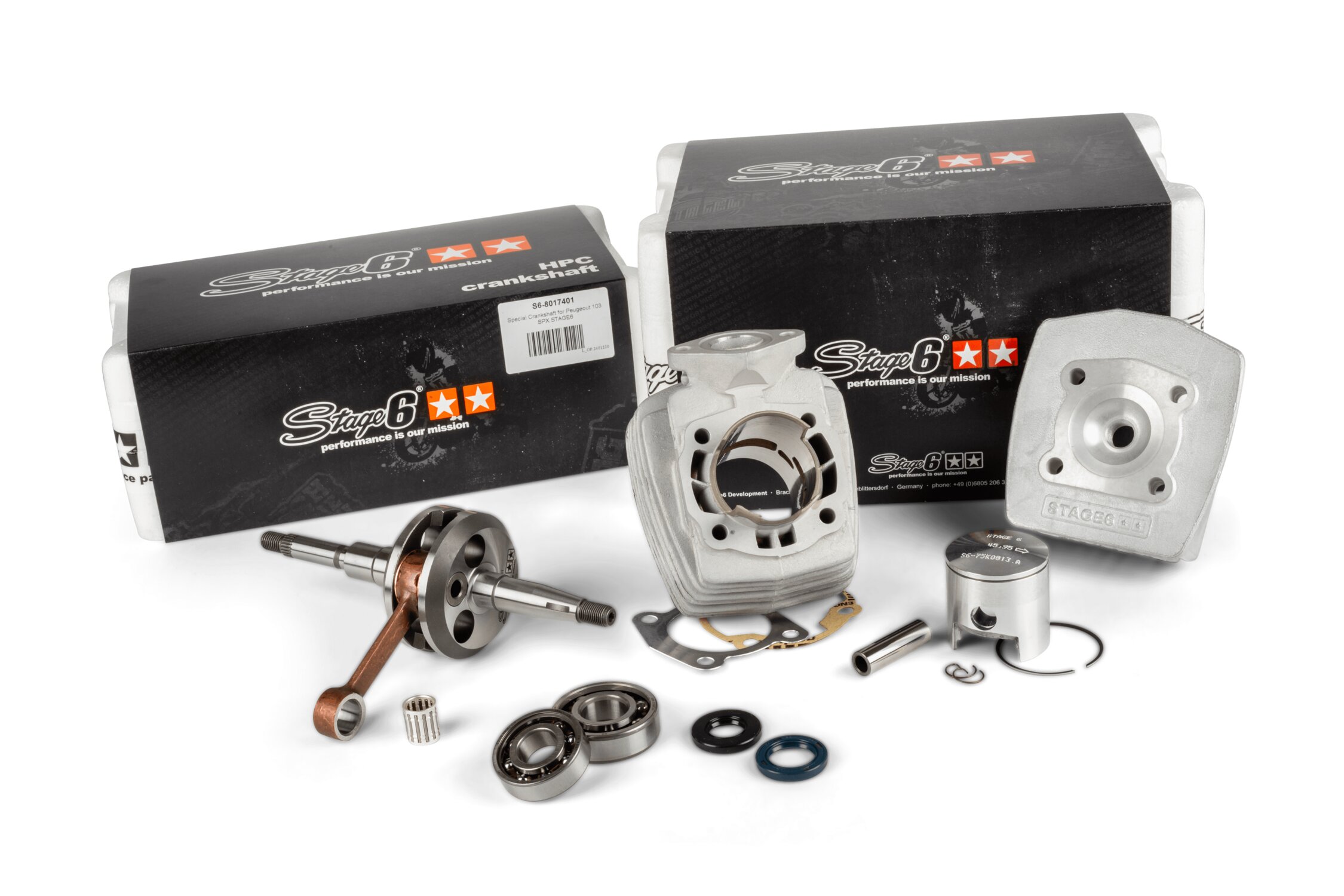Image of Tuning Kit Zylinder - Kurbelwelle Stage6 Racing 70 Peugeot 103 SPX