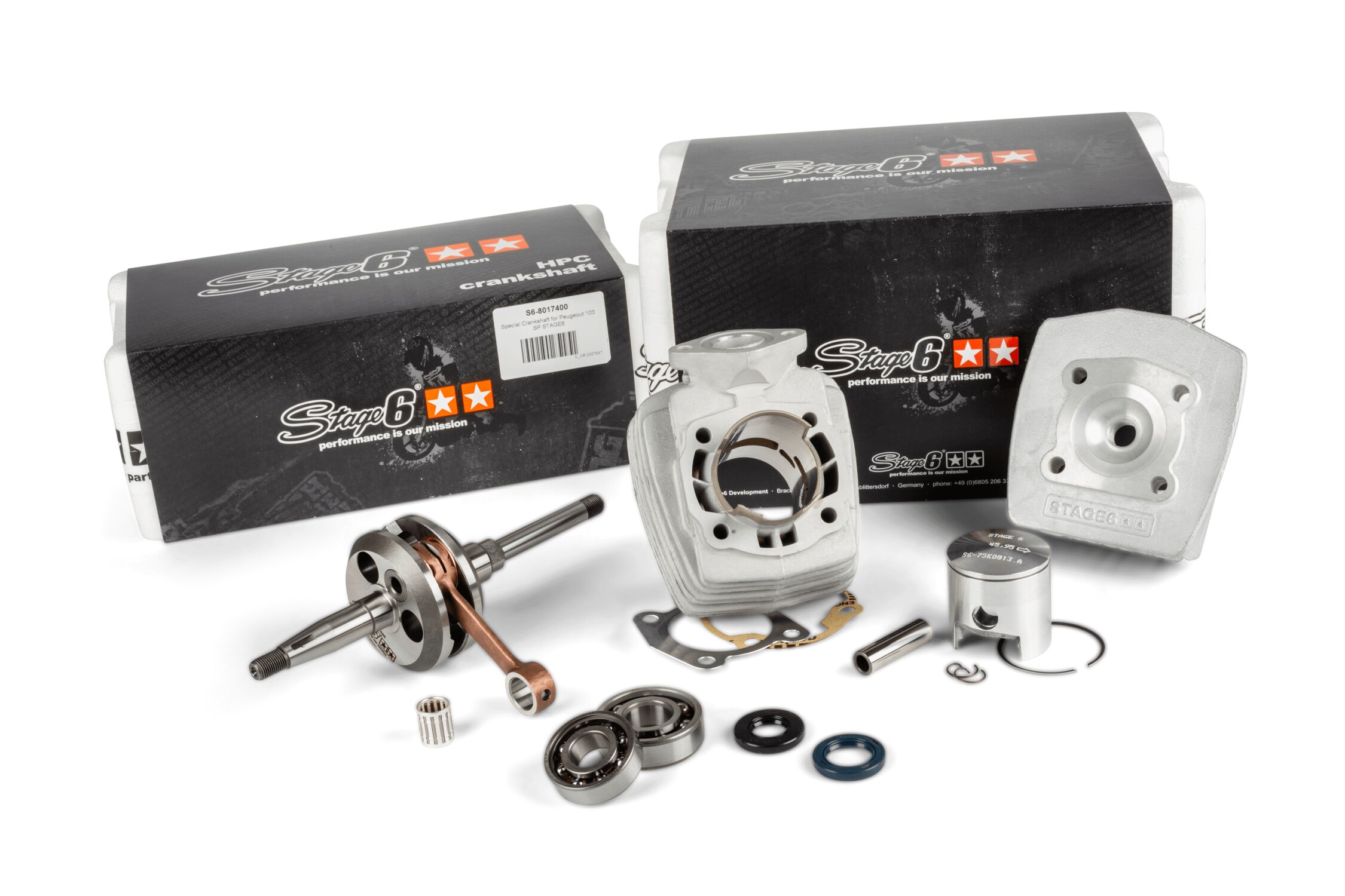 Image of Tuning Kit Zylinder - Kurbelwelle Stage6 Racing 70 Peugeot 103 SP