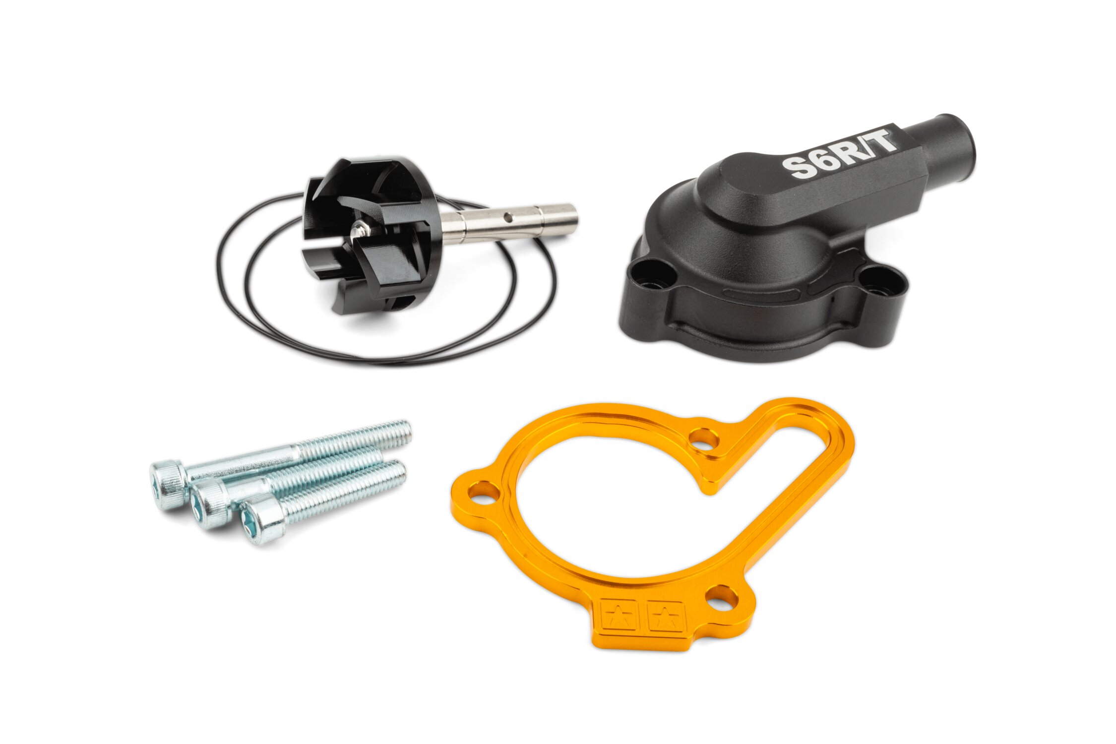 Image of Wasserpumpe High Flow inkl. Deckel Stage6 R/T Gelb Derbi Euro 3 / Euro 4