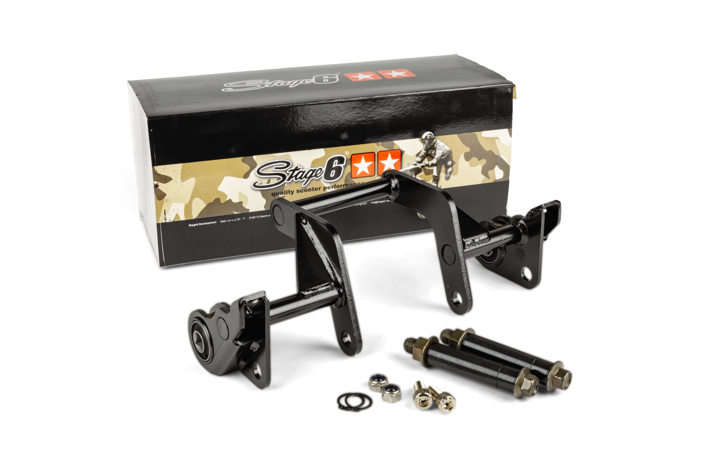 Image of Subframe Stage6 MK2 Yamaha Aerox schwarz
