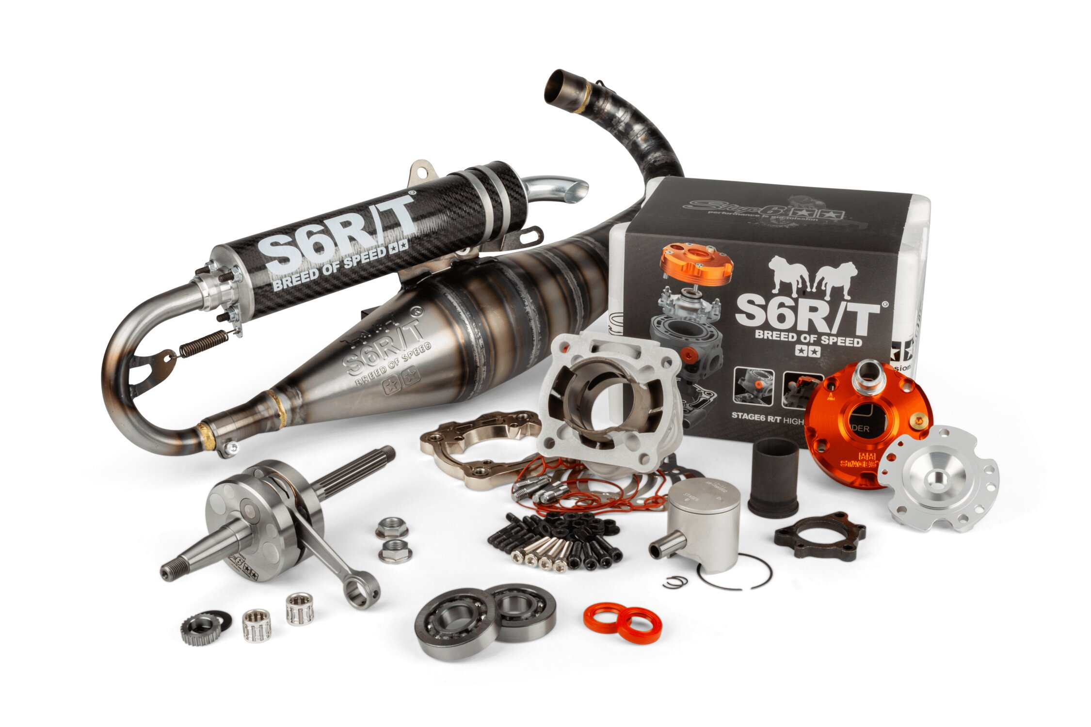 Image of Tuning Kit Zylinder - Kurbelwelle - Auspuff Stage6 R/T 70 Piaggio LC