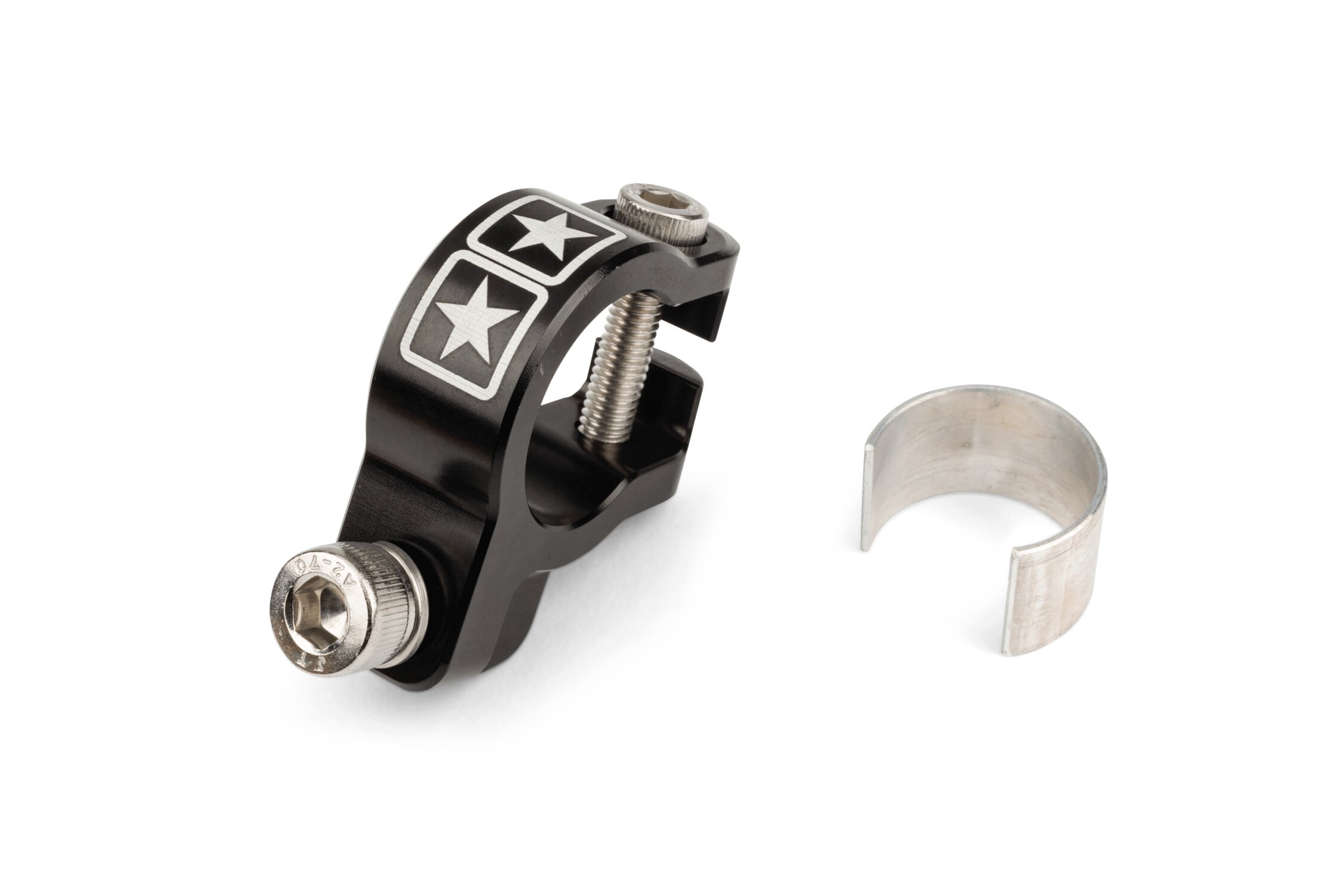 Image of Auspuffschelle Stage6 Alu CNC Schwarz