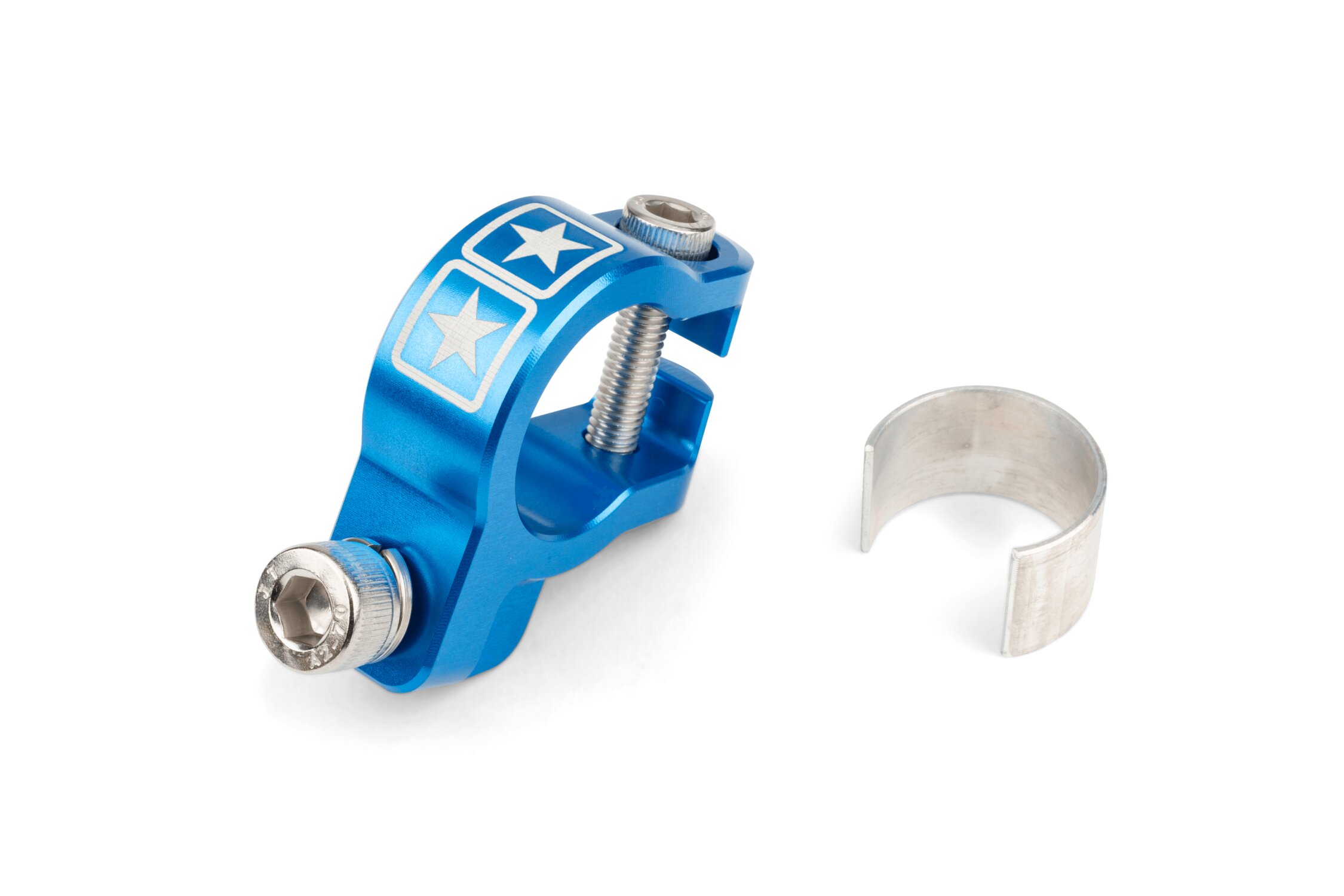Image of Auspuffschelle Stage6 Alu CNC Blau