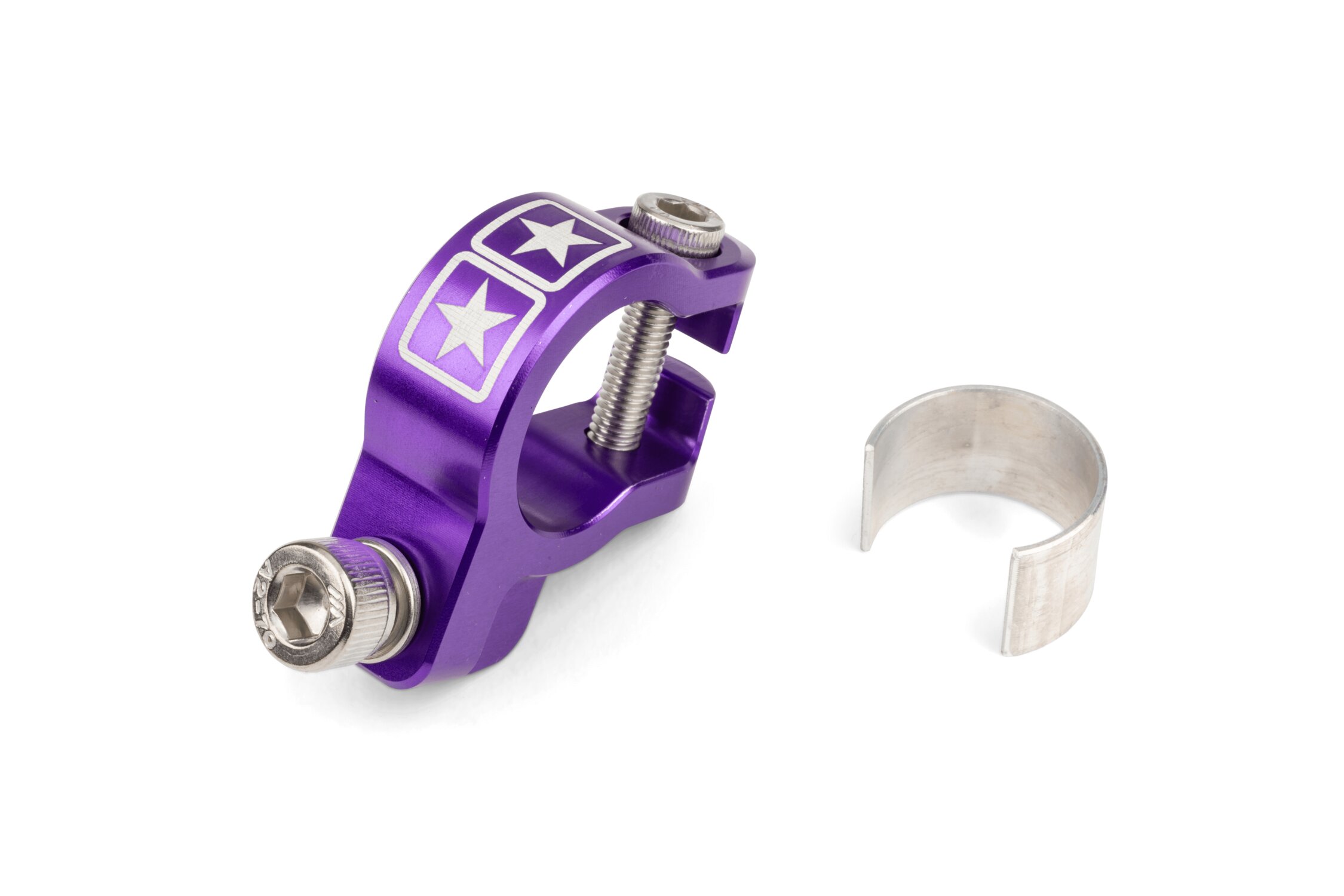 Image of Auspuffschelle Stage6 Alu CNC Lila
