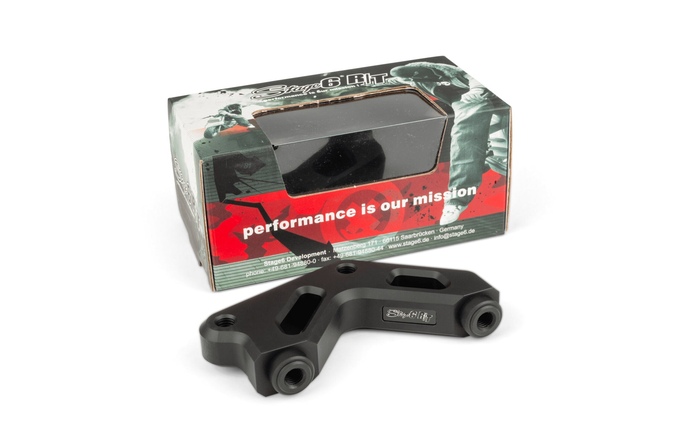 Image of Adapter Stage6 R/T 4-Kolben Bremssattel Aprilia SR50