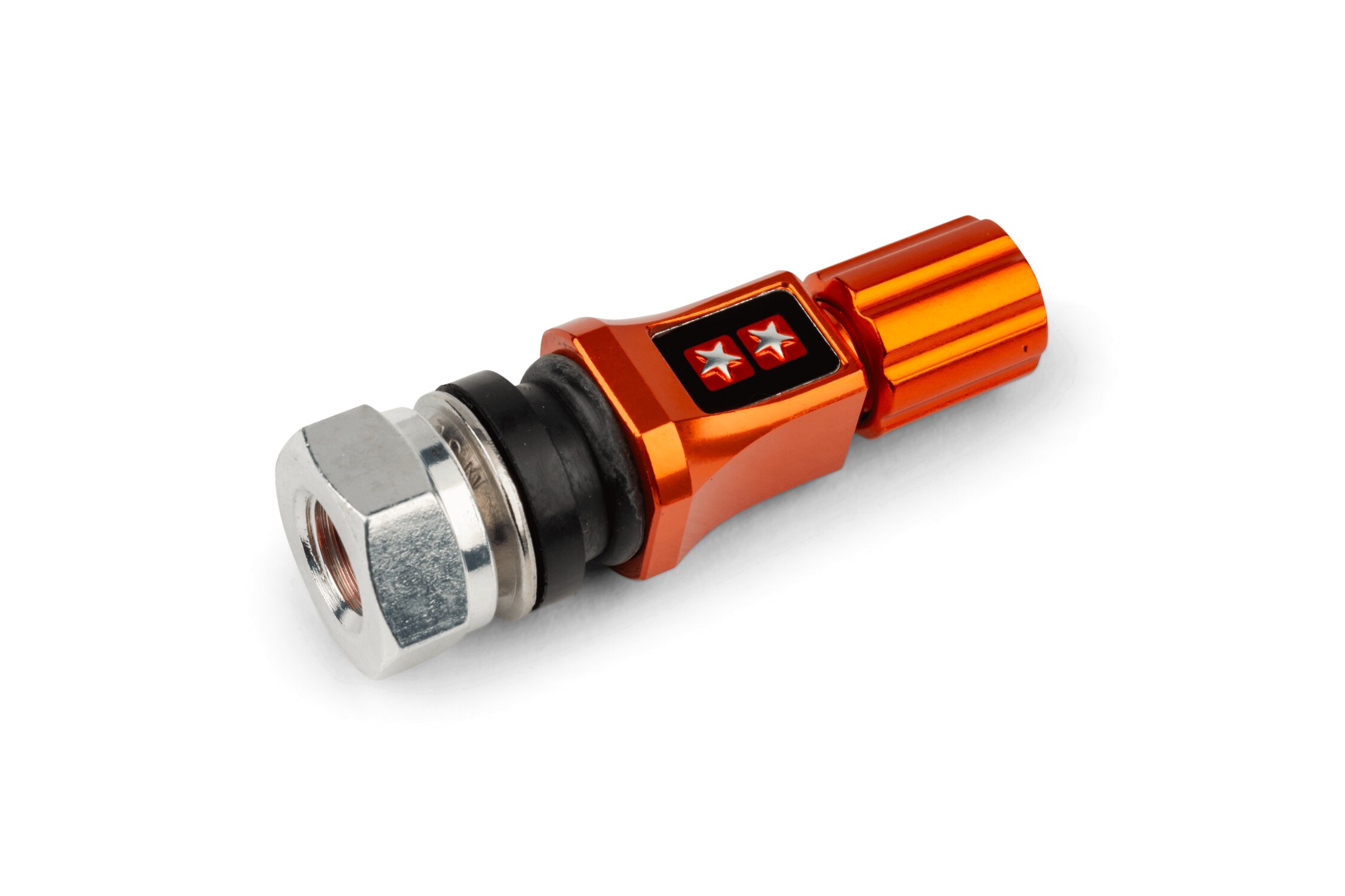 Image of Reifenventil Stage6 CNC, gerade, orange