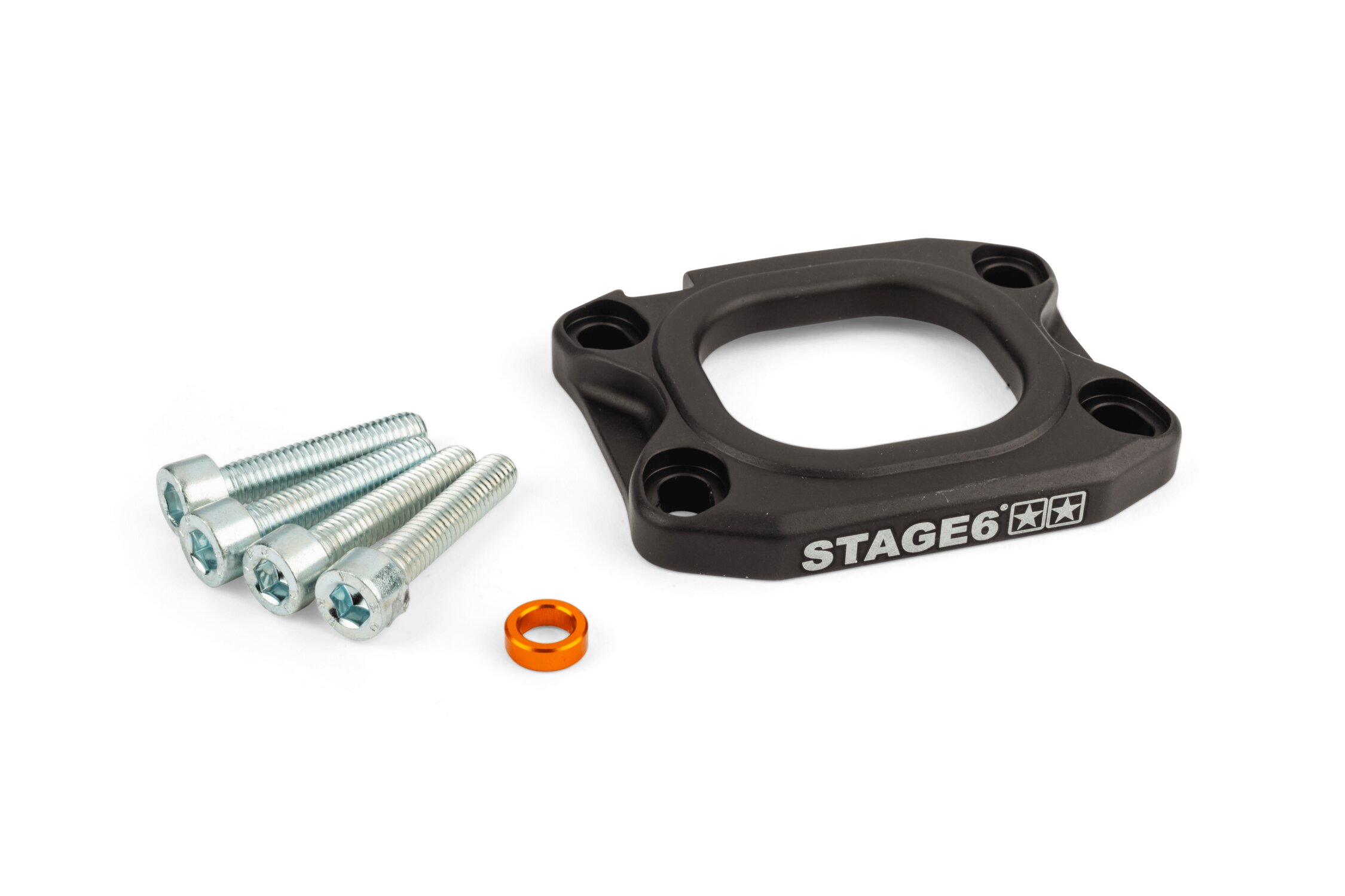 Image of Grundplatte Ansaugstutzen Stage6 360° 40mm AM6 / Derbi schwarz