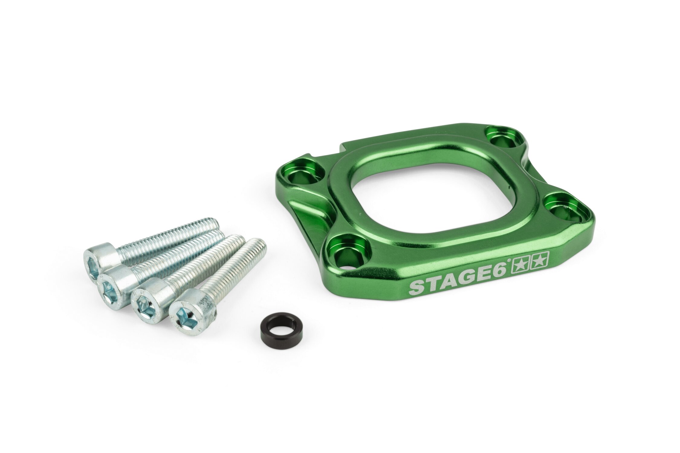 Image of Grundplatte Ansaugstutzen Stage6 360° d.40mm AM6 / Derbi grün
