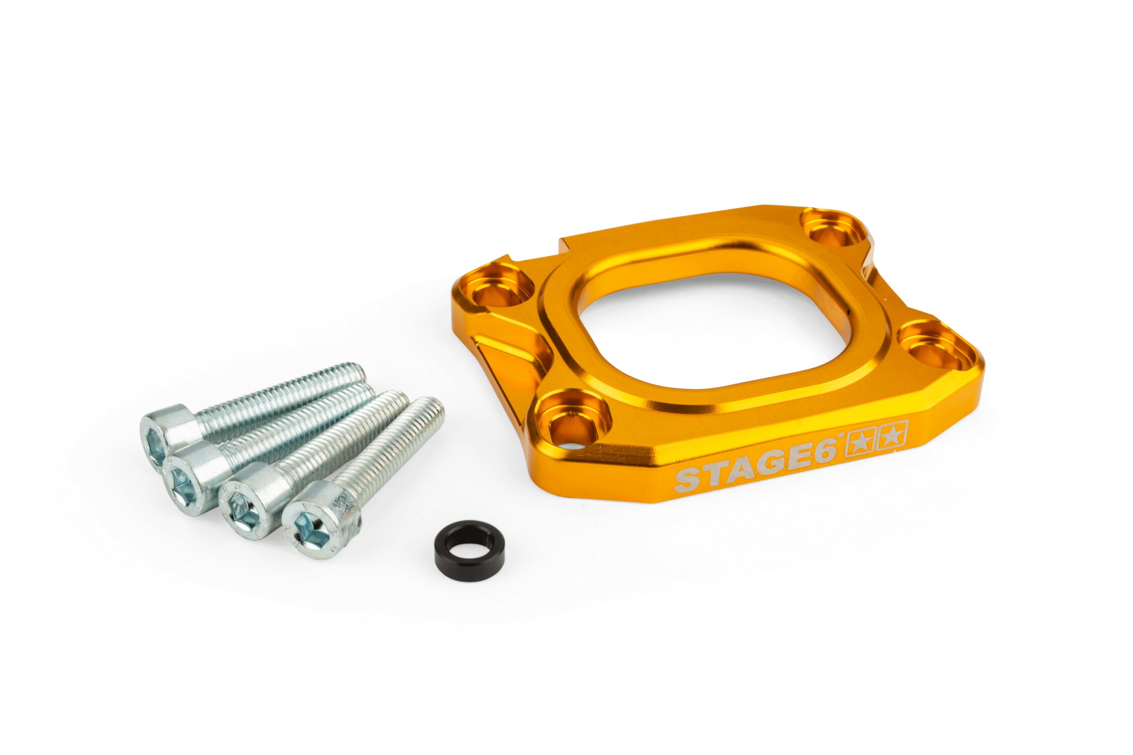Image of Grundplatte Ansaugstutzen Stage6 360° d.40mm AM6 / Derbi gold