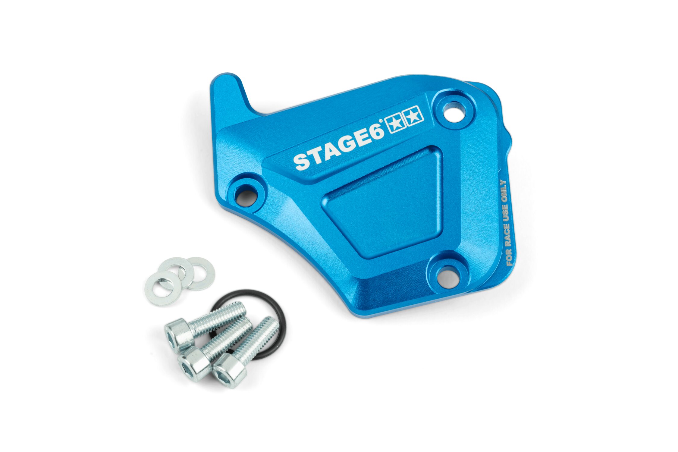 Image of Ölpumpendeckel Derbi Stage6 Alu blau