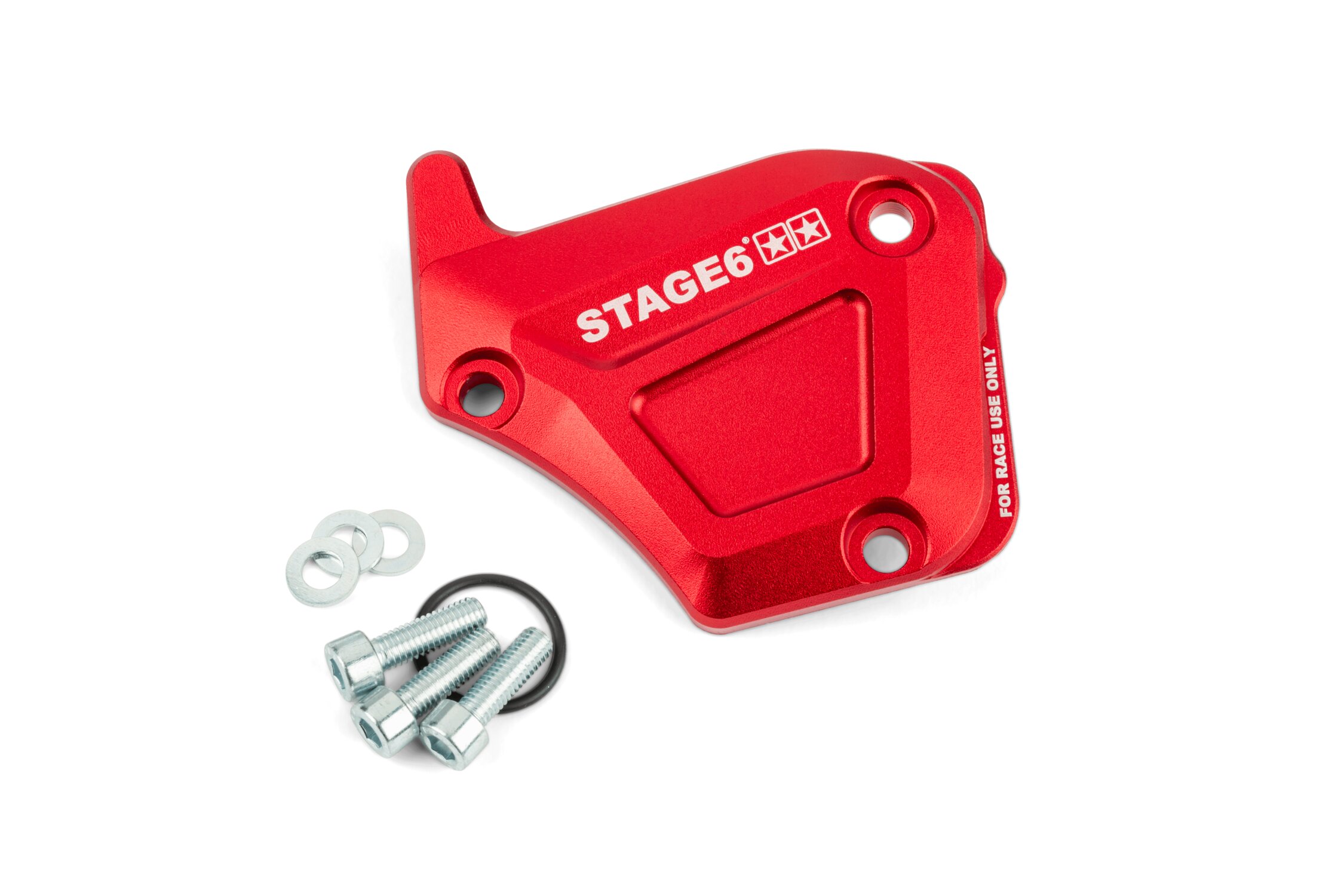 Image of Ölpumpendeckel Derbi Stage6 Alu rot