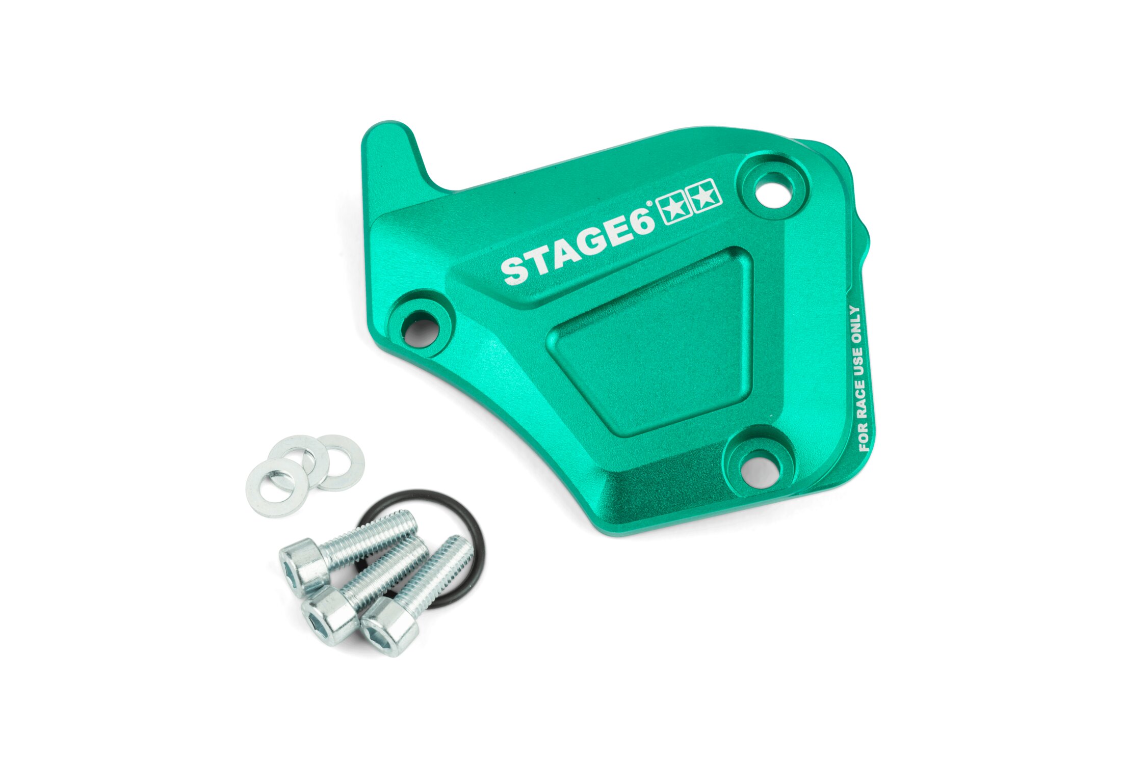 Image of Ölpumpendeckel Derbi Stage6 Alu türkis