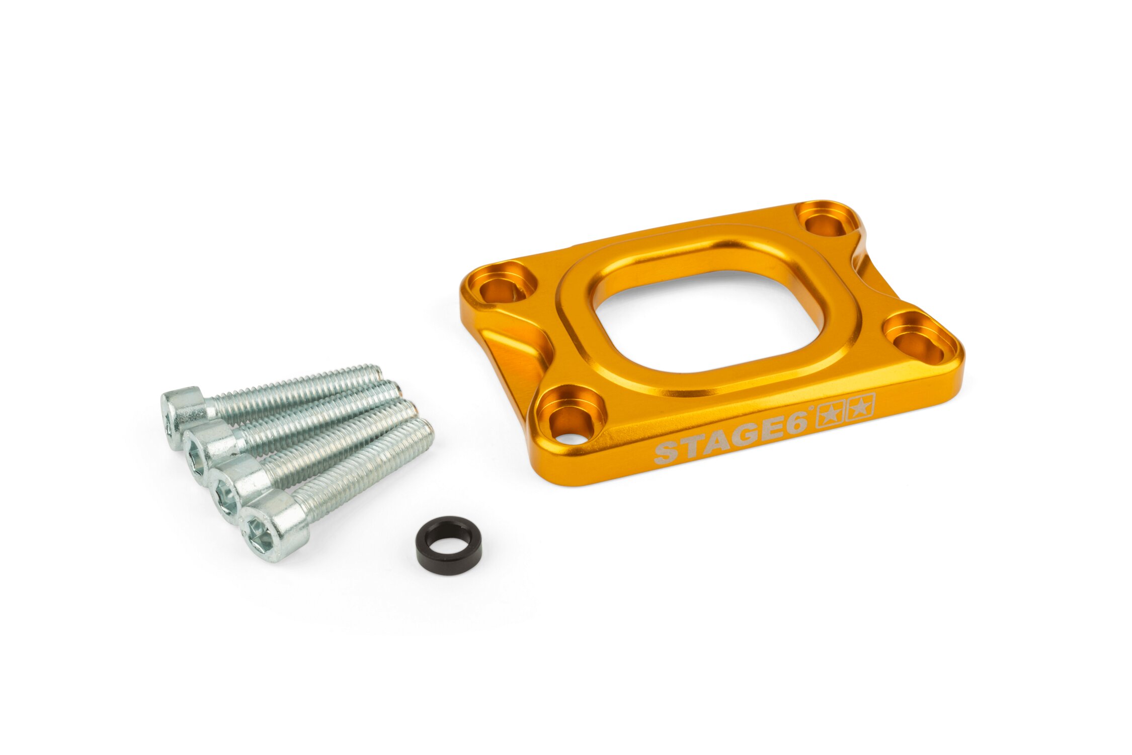 Image of Grundplatte Ansaugstutzen Stage6 360° AM6 / Derbi gold
