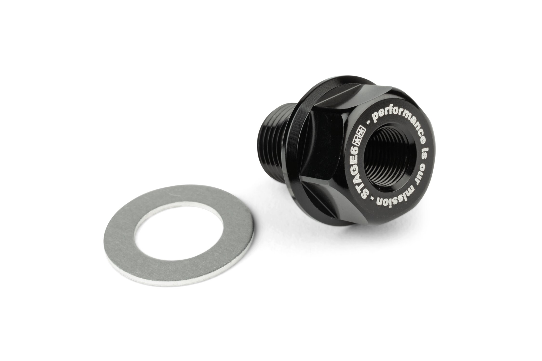 Image of Adapter Temperaturgeber Stage6 M14x1.25x15mm AM6 schwarz