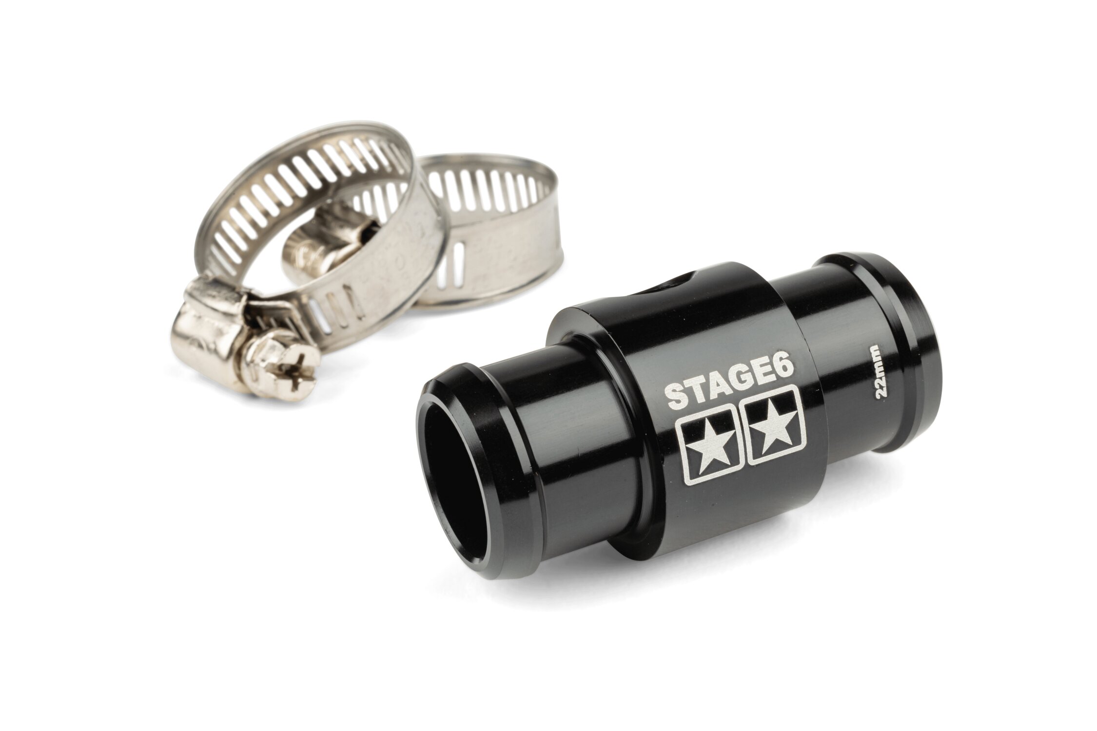 Image of T-Stück D.22mm für Temperaturgeber Stage6 schwarz