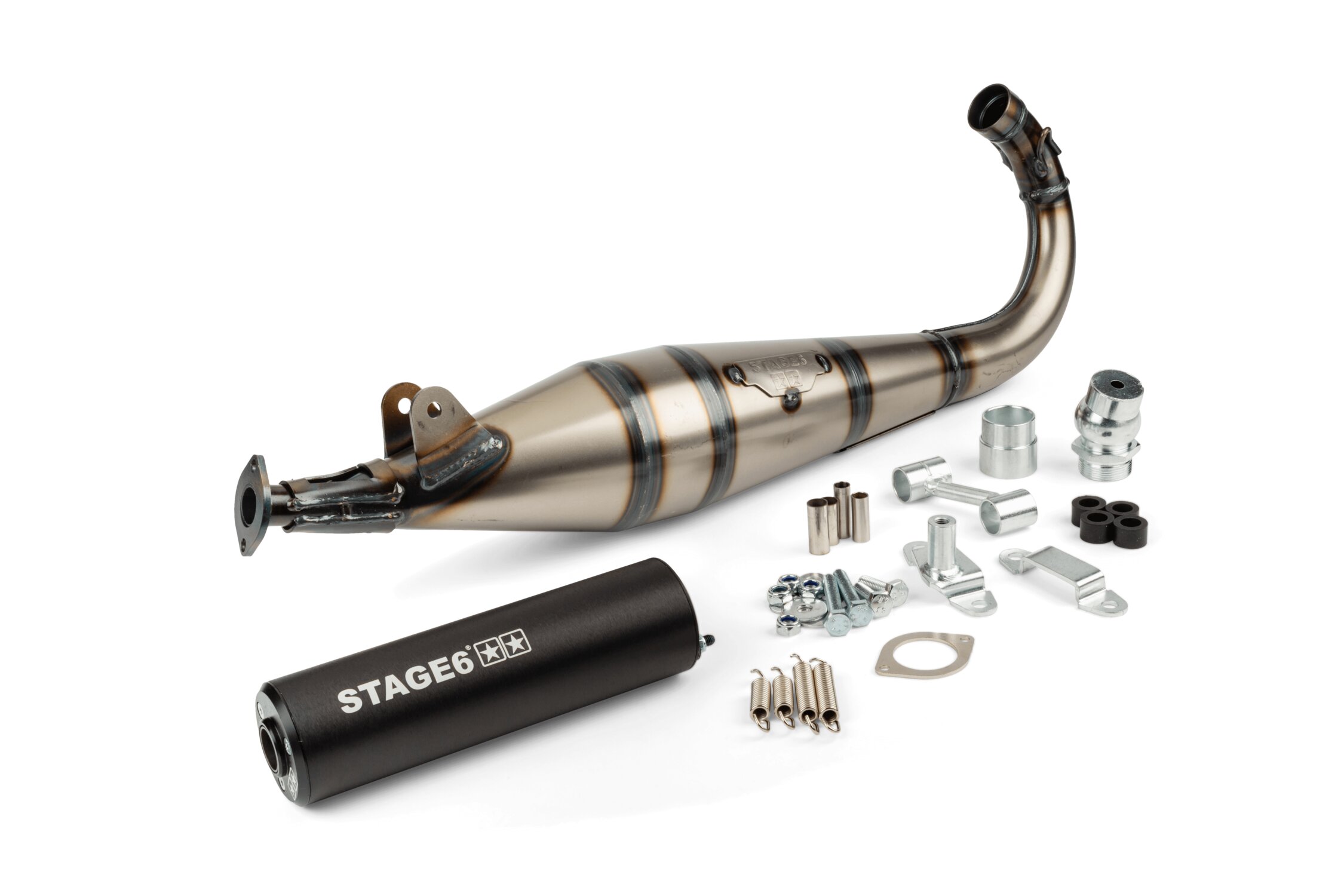 Image of Auspuff Stage6 StreetRace MBK 51 Schwarz
