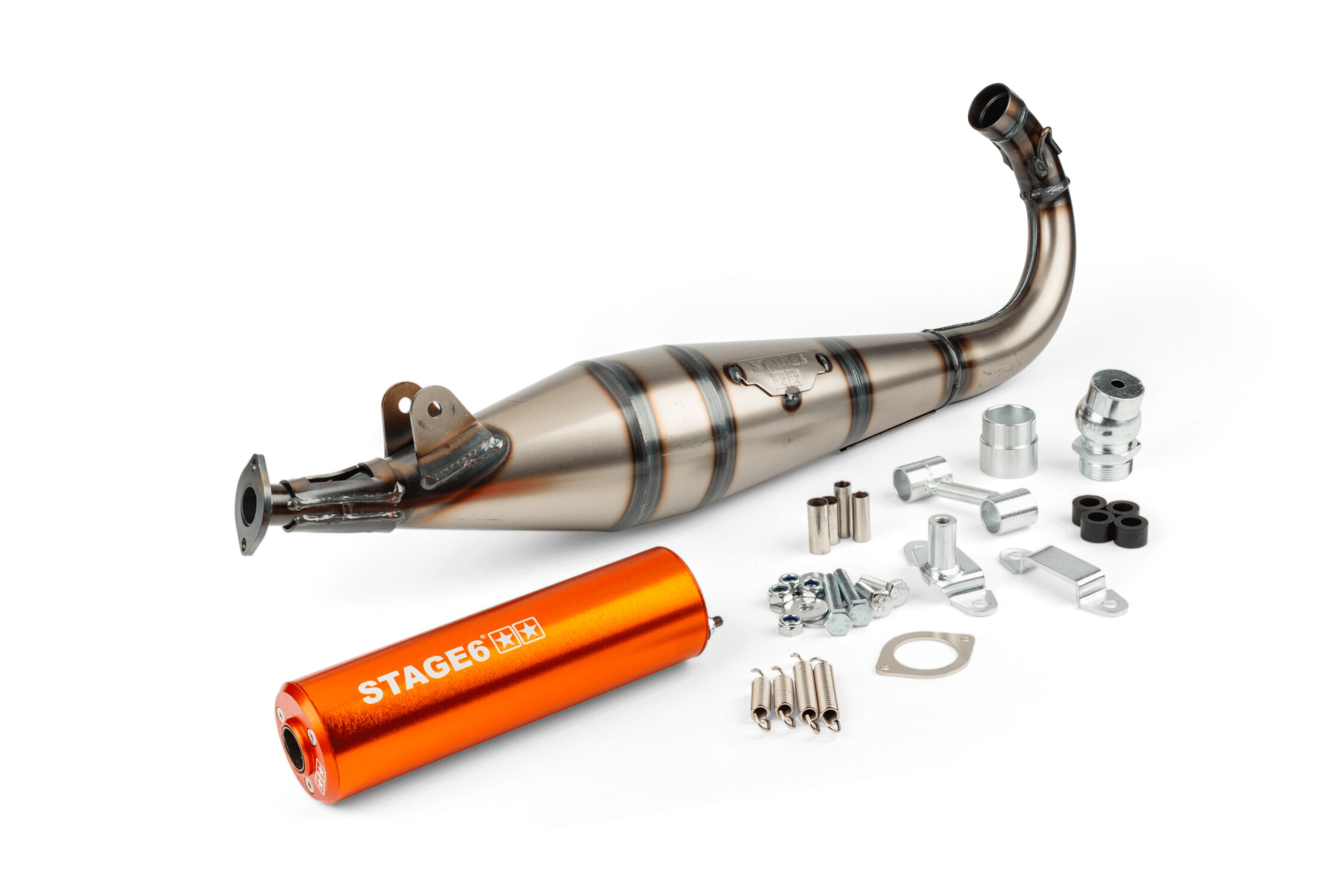 Image of Auspuff Stage6 StreetRace MBK 51 Orange