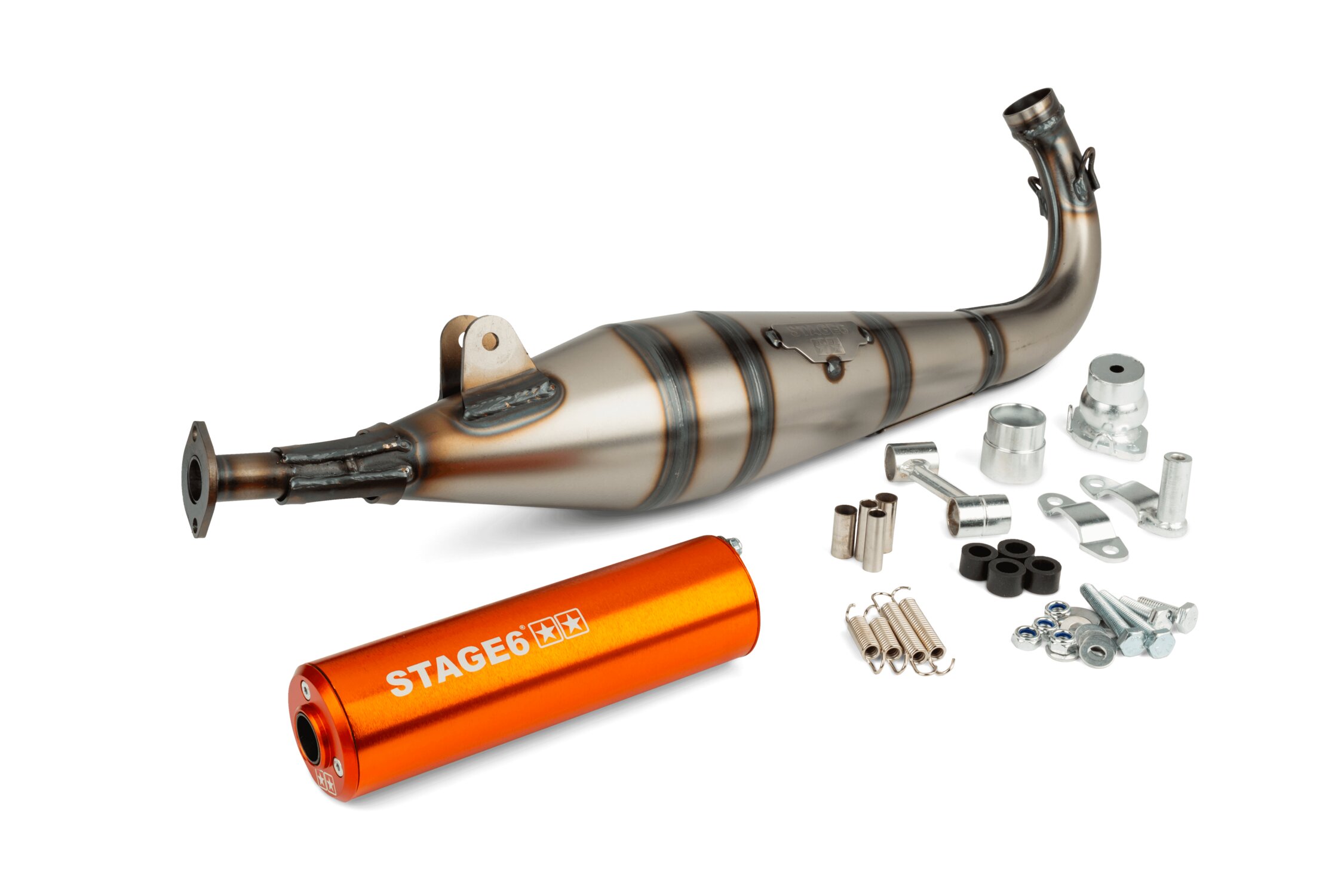 Image of Auspuff Stage6 StreetRace Peugeot 103 SP Orange