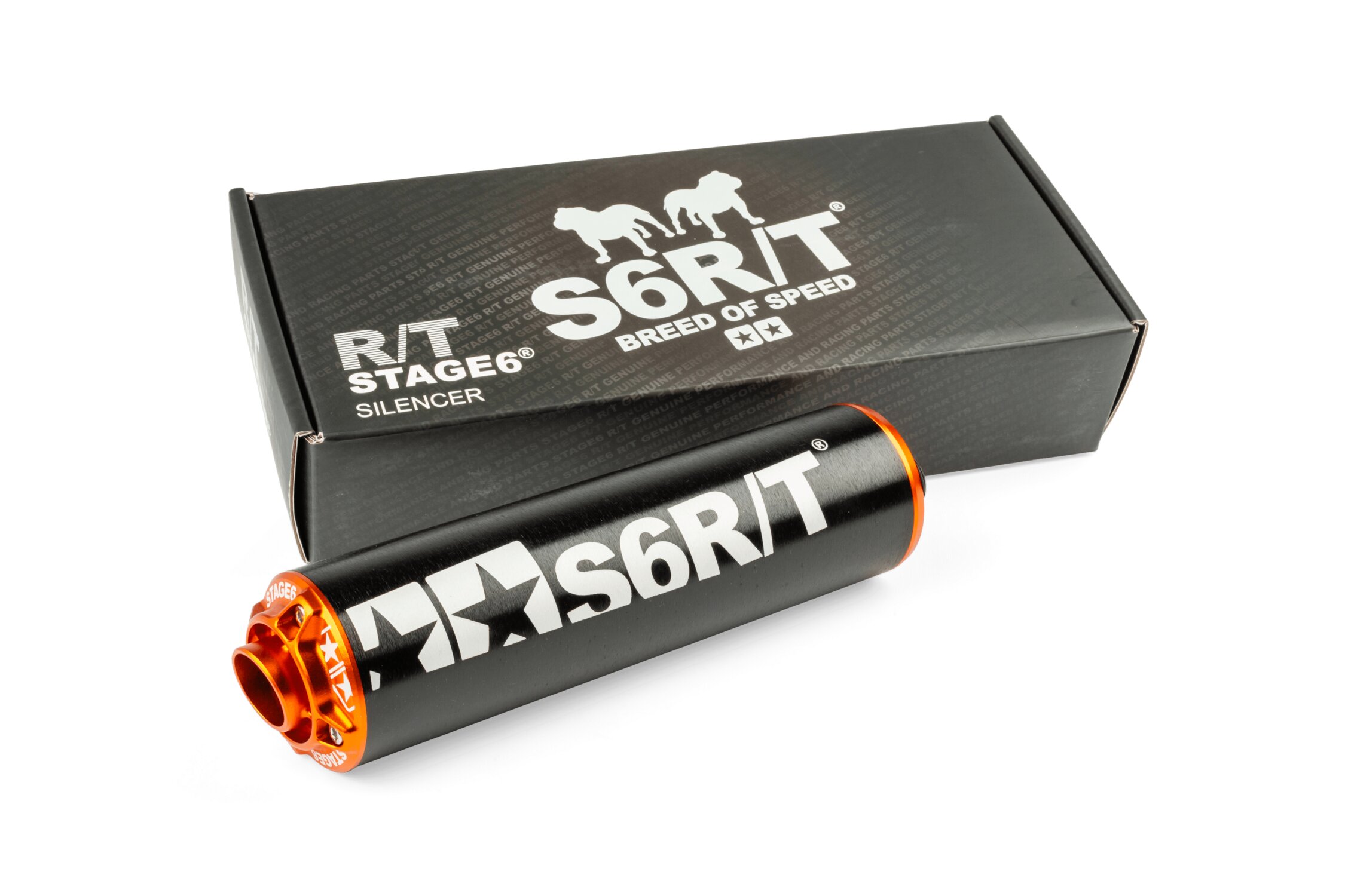 Image of Endschalldämpfer Stage6 R/T 70cc schwarz / orange