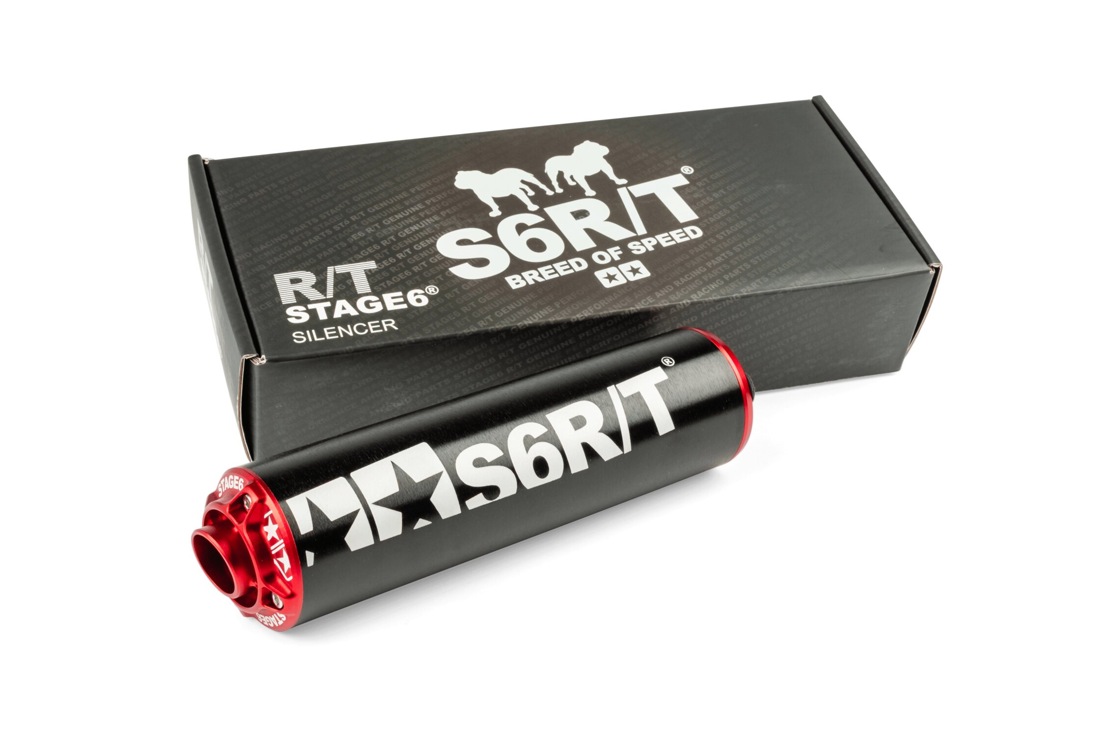 Image of Endschalldämpfer Stage6 R/T 70cc schwarz / rot