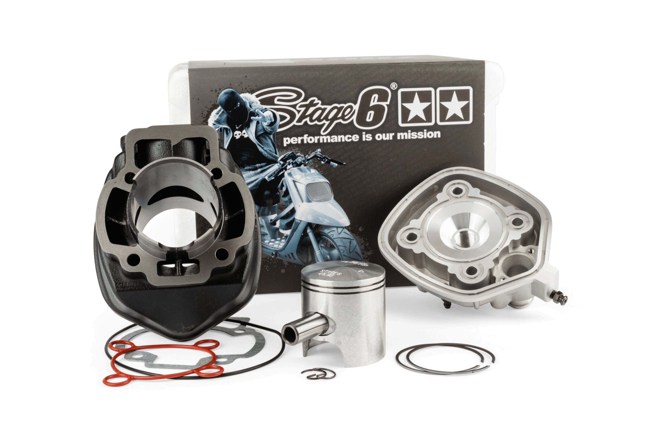 Image of Zylinder Kit Stage6 Streetrace 70ccm Piaggio LC